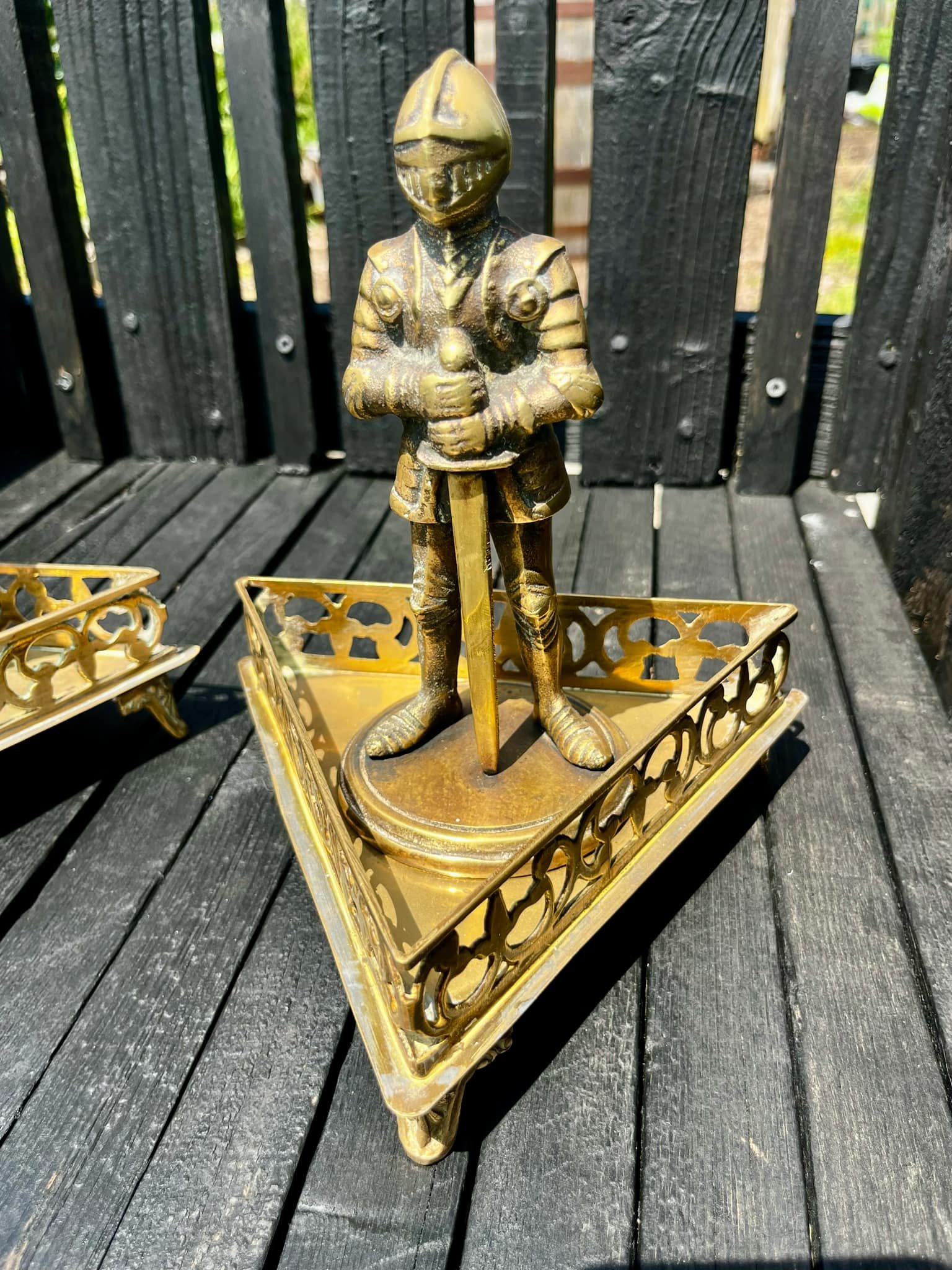King Arthur Antique Roundtable Brass Knight