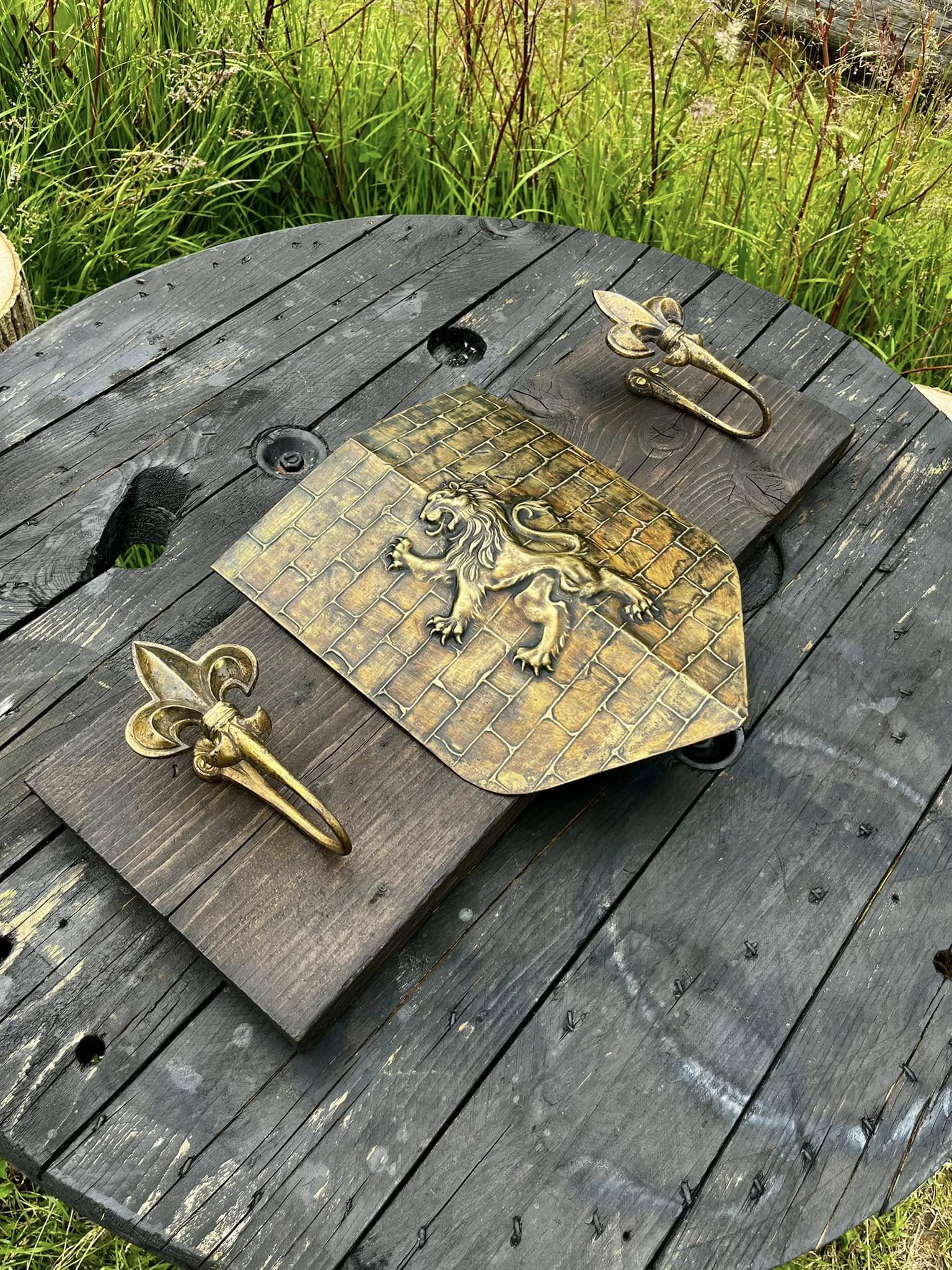 Unique handcrafted antique metal artifact