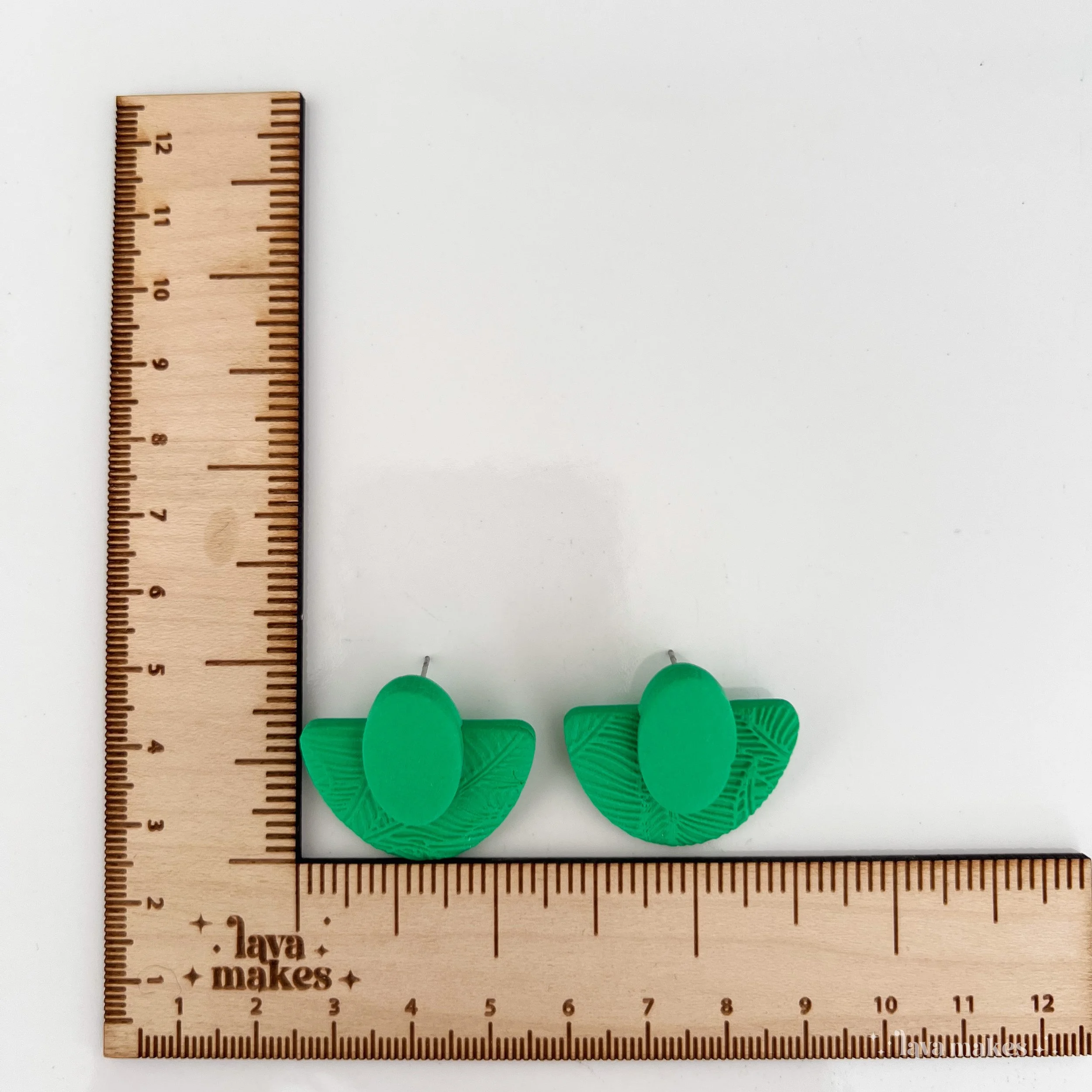 Lava-Makes-Polymer-Clay-Earrings-Soft-Geo-Semi-Circle-Oval-Studs-Textured-Resin-Gloss-Forest-2.2.jpg