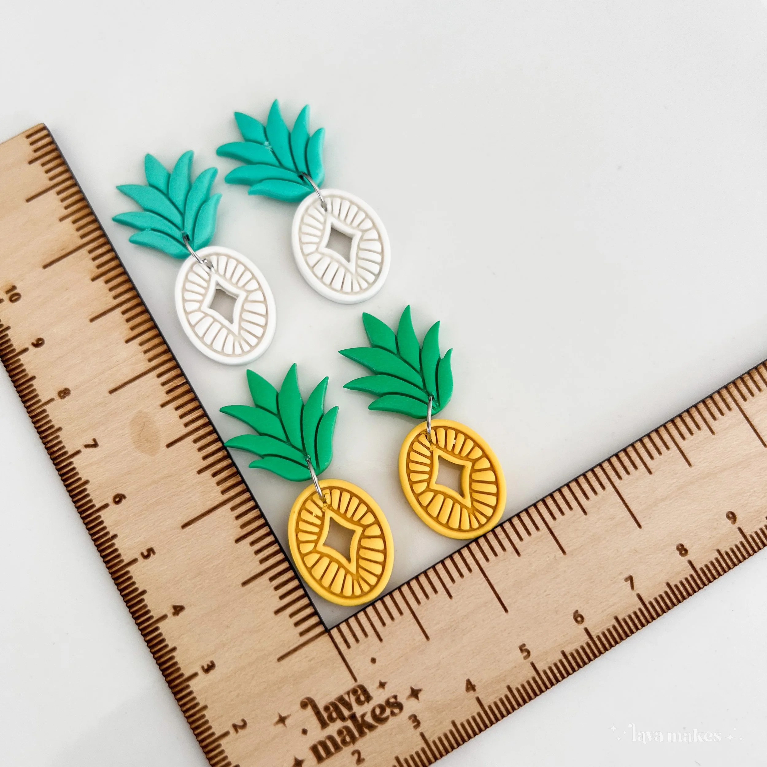 Lava-Makes-Polymer-Clay-Earrings-Abstract-Sunshine-Forest-Pineapple-White-2.1.jpg (Copy)