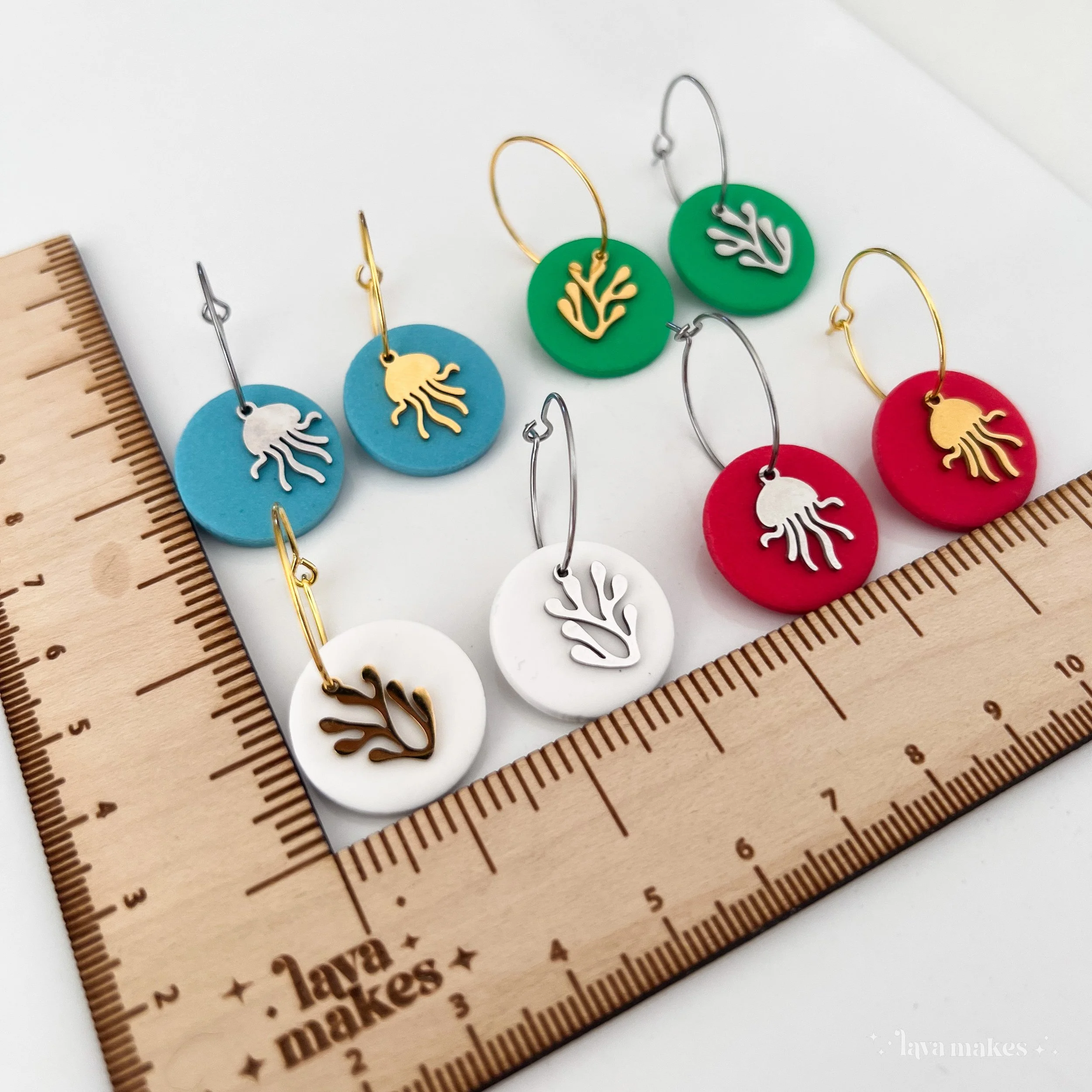 Lava-Makes-Polymer-Clay-Earrings-Circle-Hoop-Earring-Grapefruit-Jellyfish-Coral-Charm-Silver-Gold-2.1.jpg (Copy)