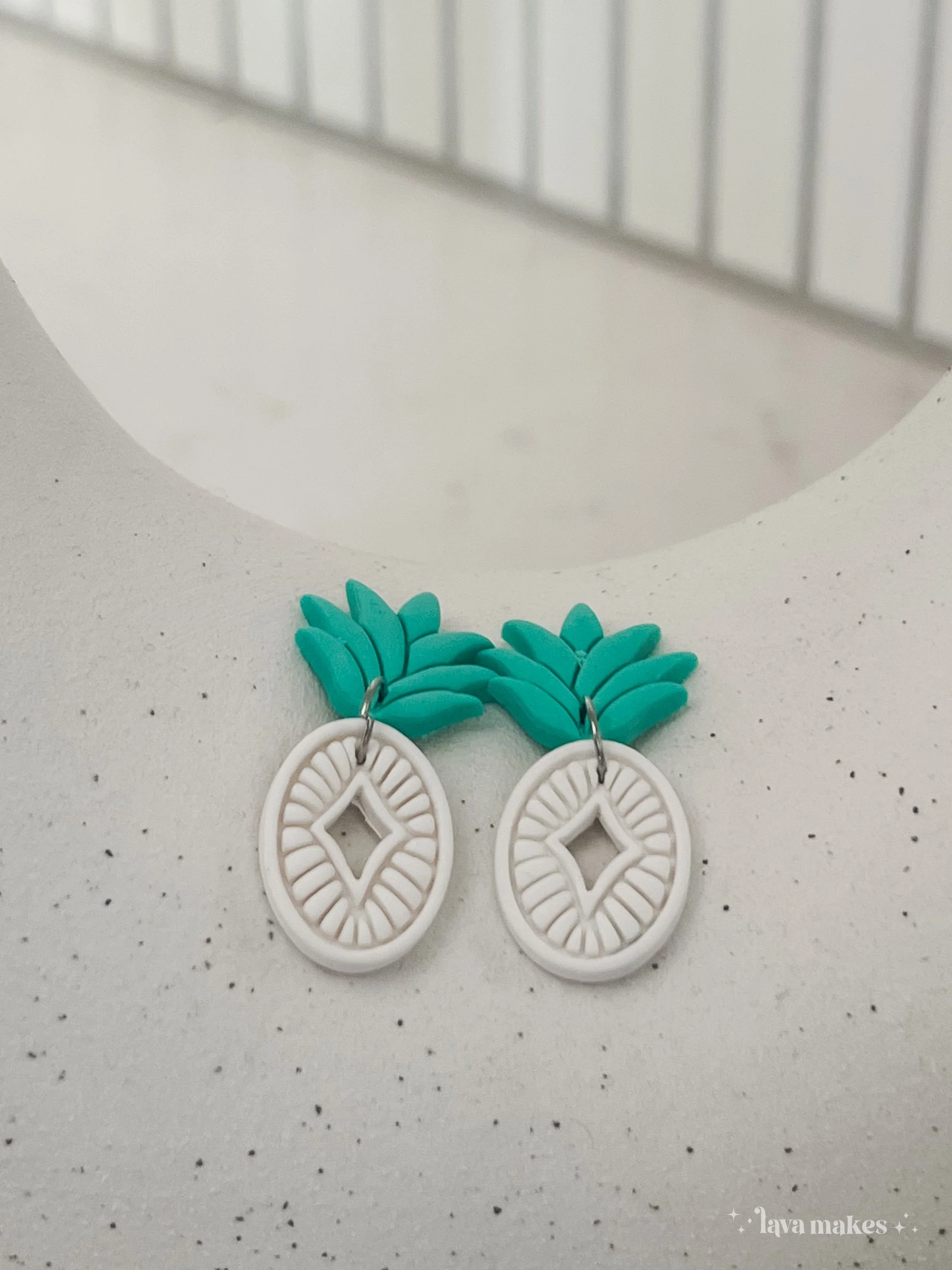 Lava-Makes-Polymer-Clay-Earrings-Abstract-Pineapple-Lagoon-White-2.3.jpg