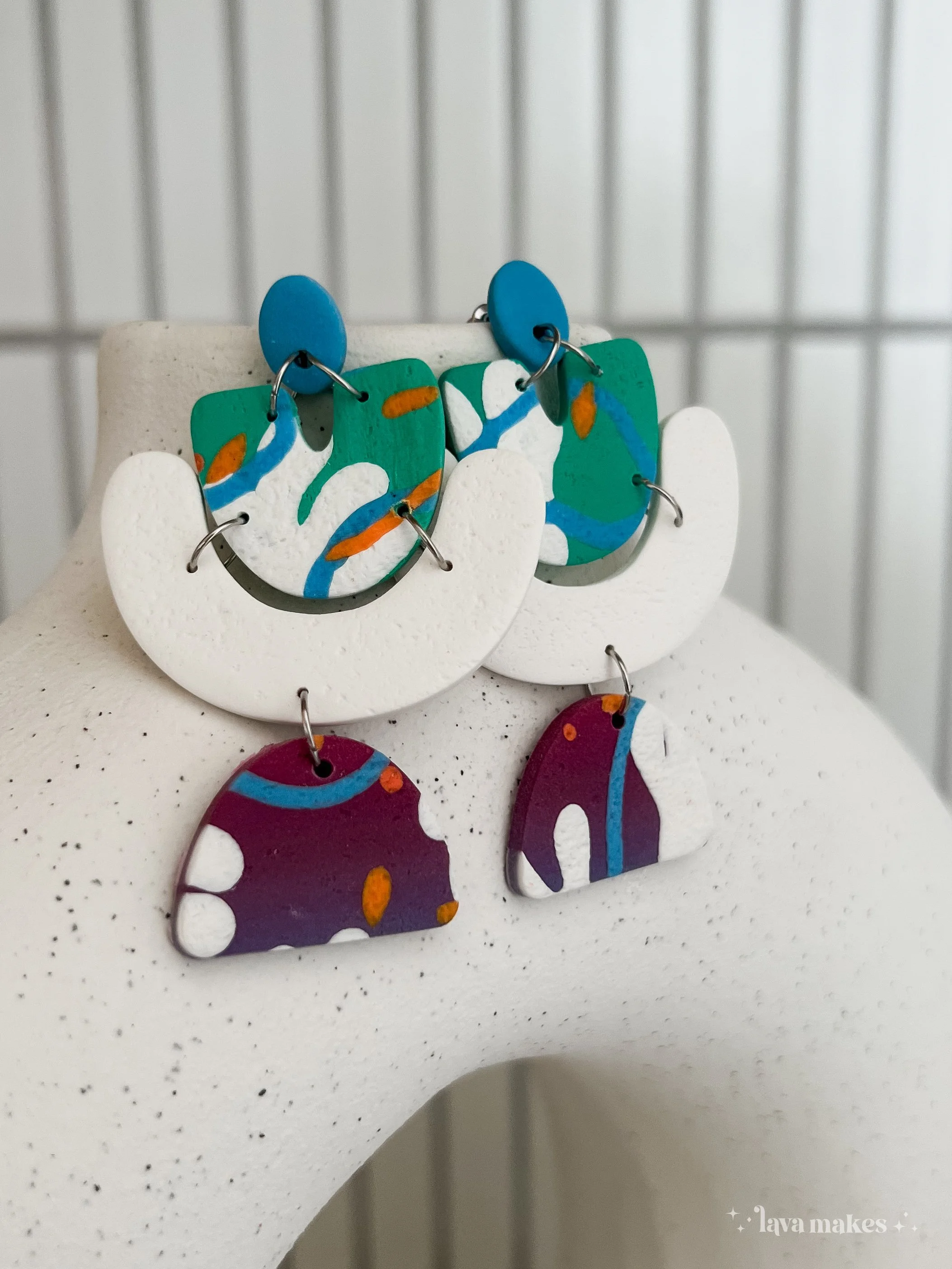 Lava-Makes-Polymer-Clay-Earrings-Large-Abstract-Arches-Statement-Dangle-2.4.jpg