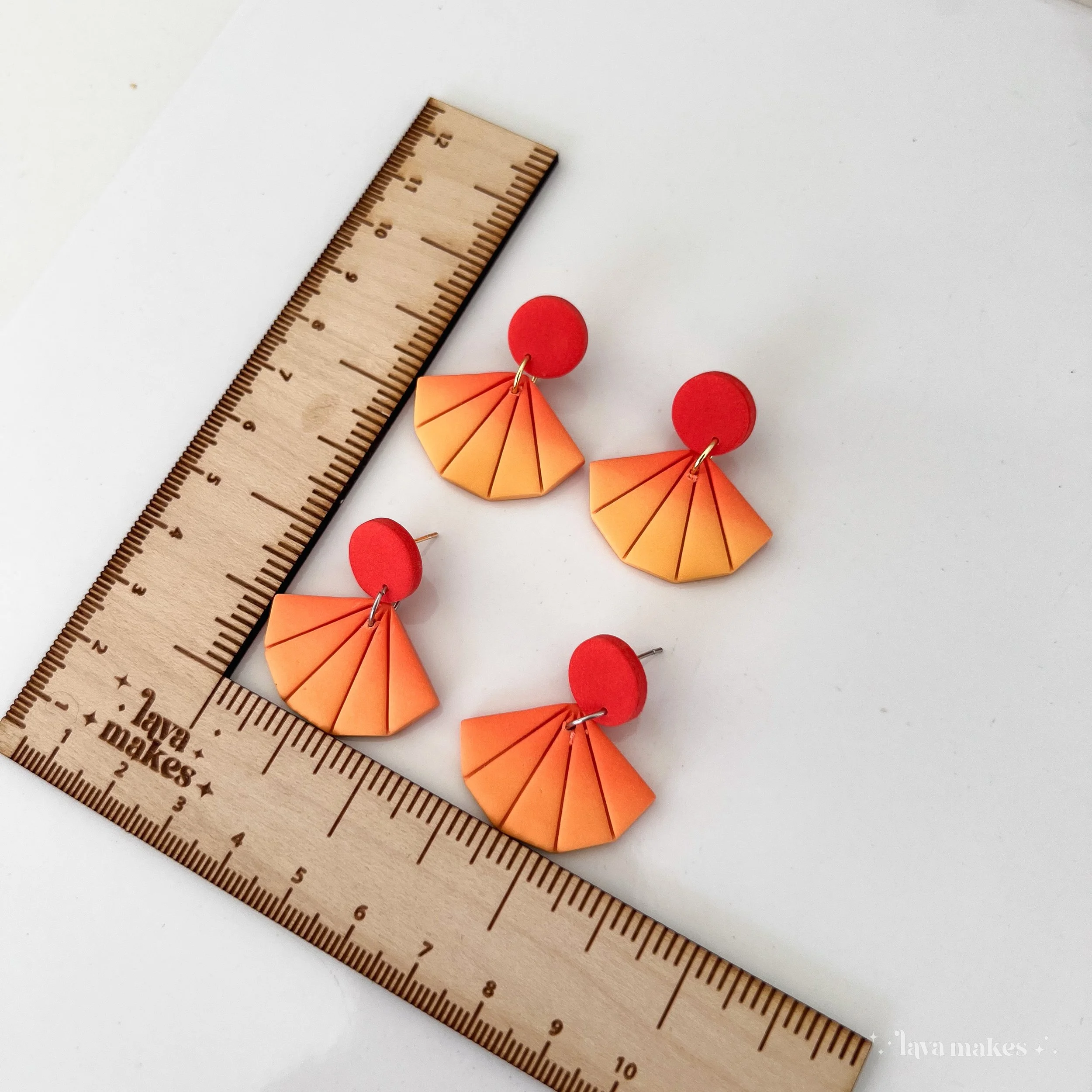 Lava-Makes-Polymer-Clay-Earrings-Ombre-Geometric-Fan-Grapefruit-Sunshine-2.6.jpg