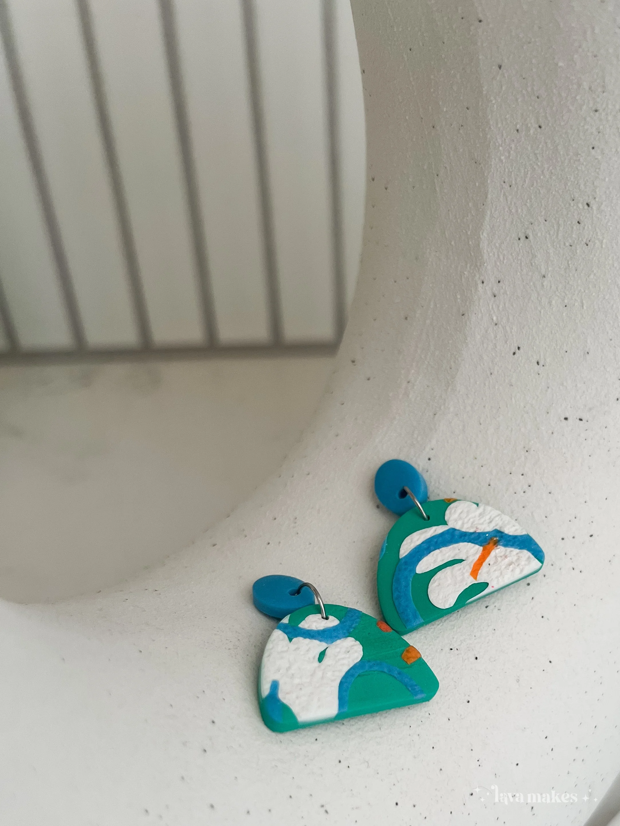 Lava-Makes-Polymer-Clay-Earrings-Semi-Circle-and-Oval-Abstract-Print-Lagoon-White-DeepSky-2.4.jpg