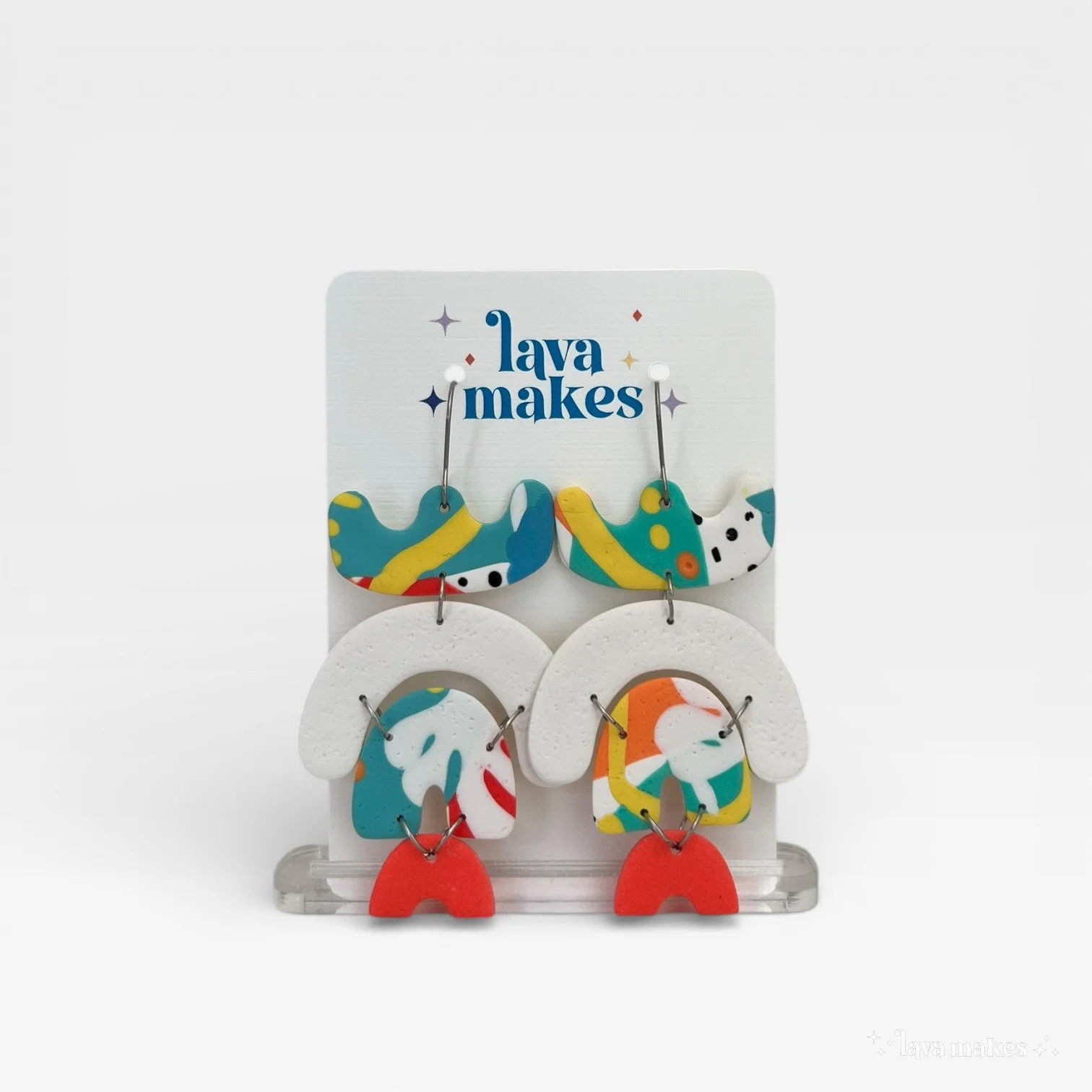 Large Abstract Tulip Statement Dangles