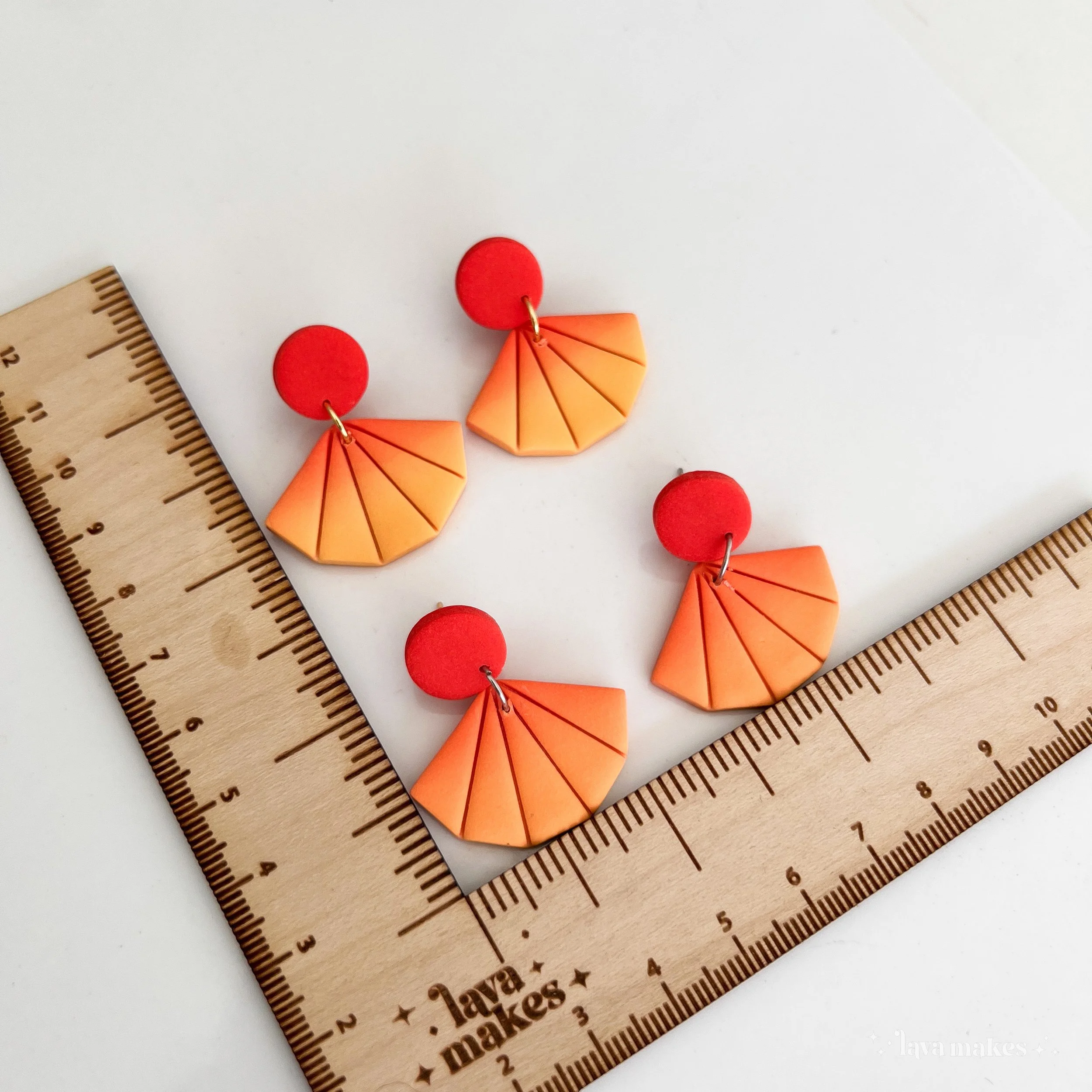 Lava-Makes-Polymer-Clay-Earrings-Ombre-Geometric-Fan-Grapefruit-Sunshine-2.5.jpg