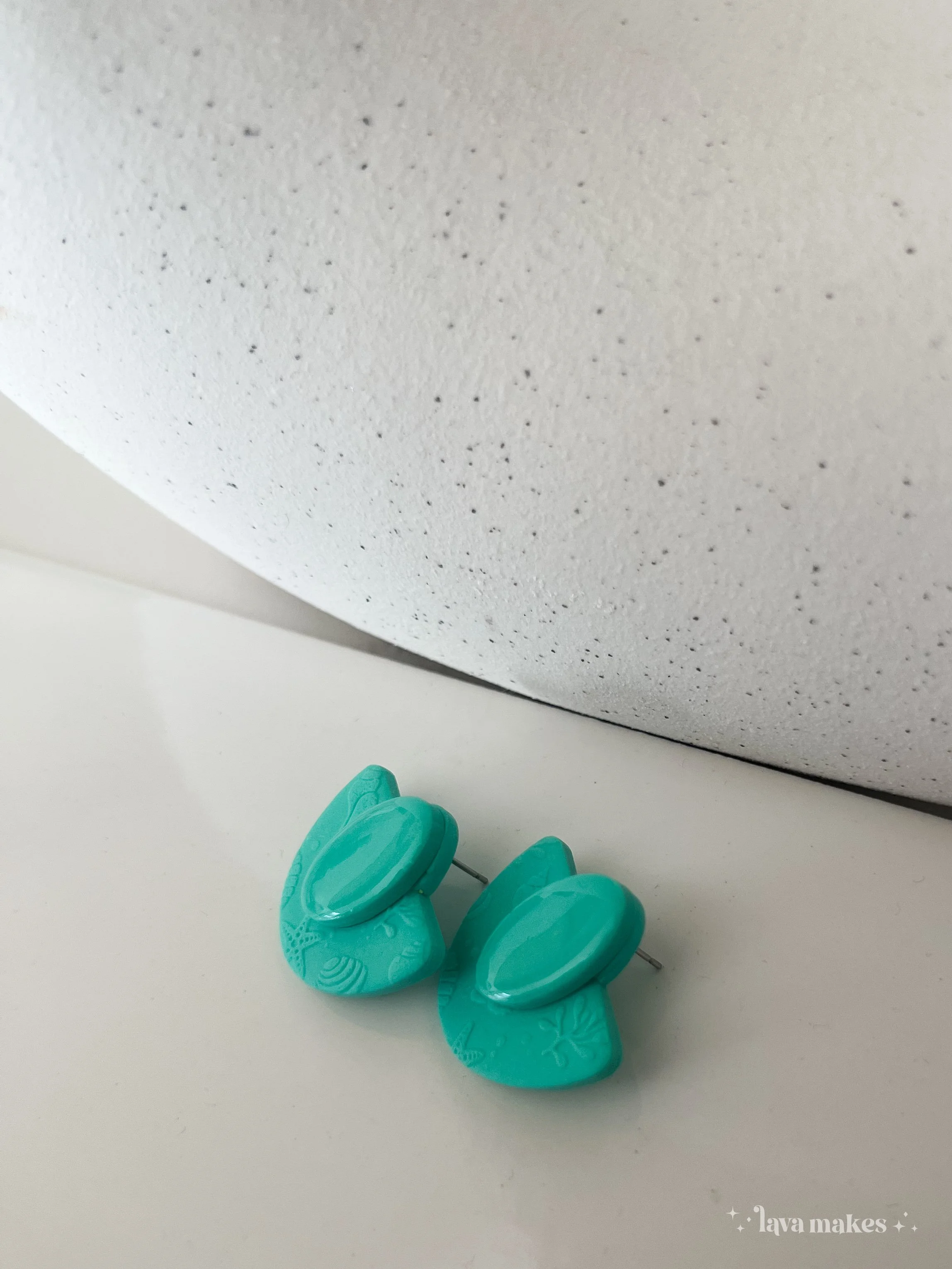 Lava-Makes-Polymer-Clay-Earrings-Soft-Geo-Semi-Circle-Oval-Studs-Textured-Resin-Gloss-Lagoon-2.8.jpg