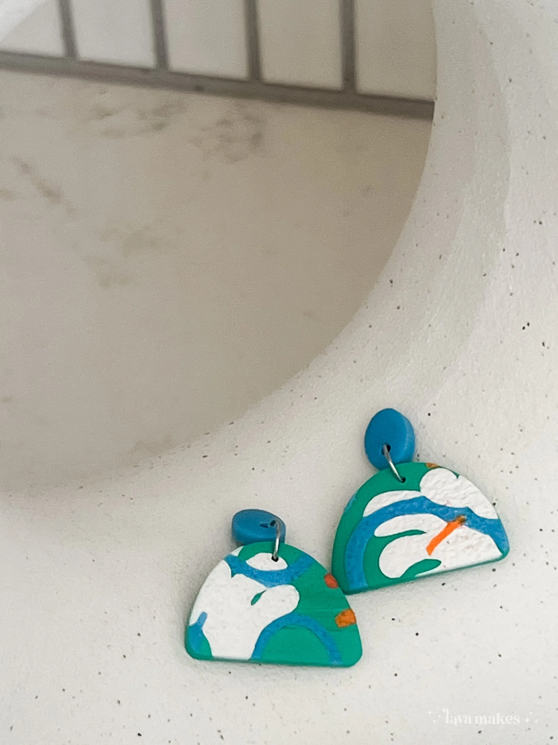 Lava-Makes-Polymer-Clay-Earrings-Semi-Circle-and-Oval-Abstract-Print-Lagoon-White-DeepSky-2.6.jpg