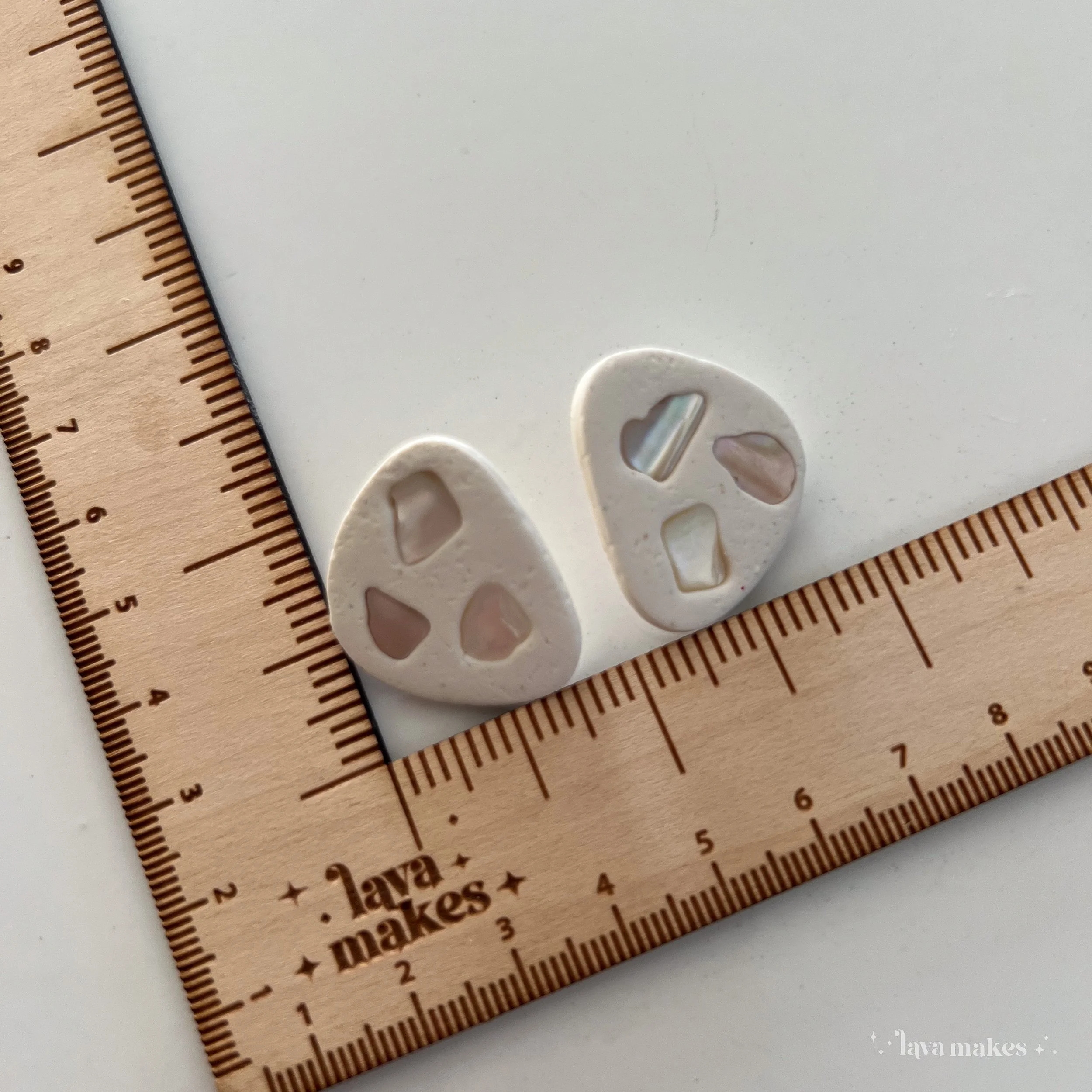Lava-Makes-Polymer-Clay-Earrings-Abstract-Shaped-Stone-Texture-Studs-with-Shell-Pieces-2.1.jpg