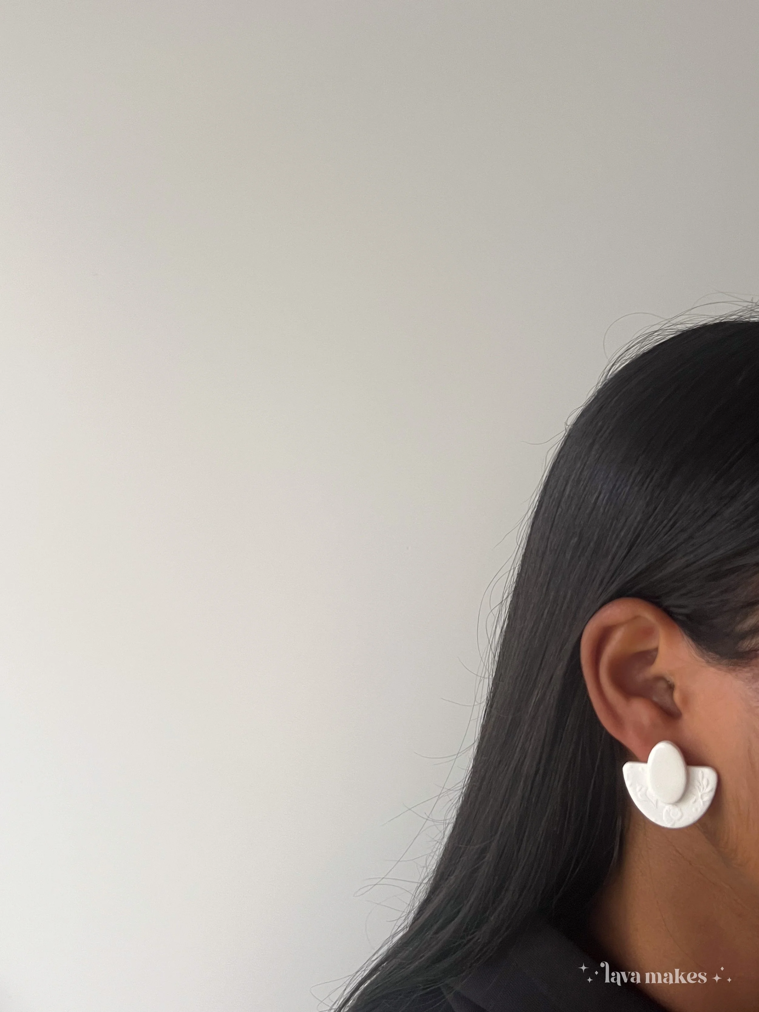 Lava-Makes-Polymer-Clay-Earrings-Soft-Geo-Semi-Circle-Oval-Studs-Textured-Resin-Gloss-White-3.jpg