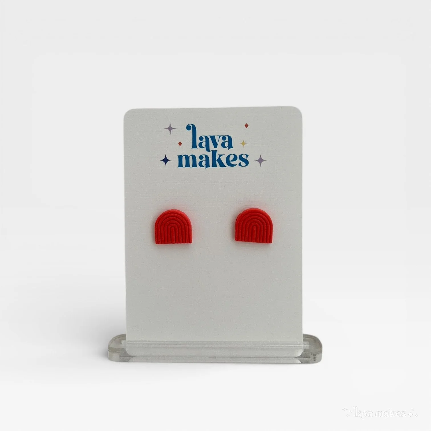 Mini Rainbow Stud Grapefruit