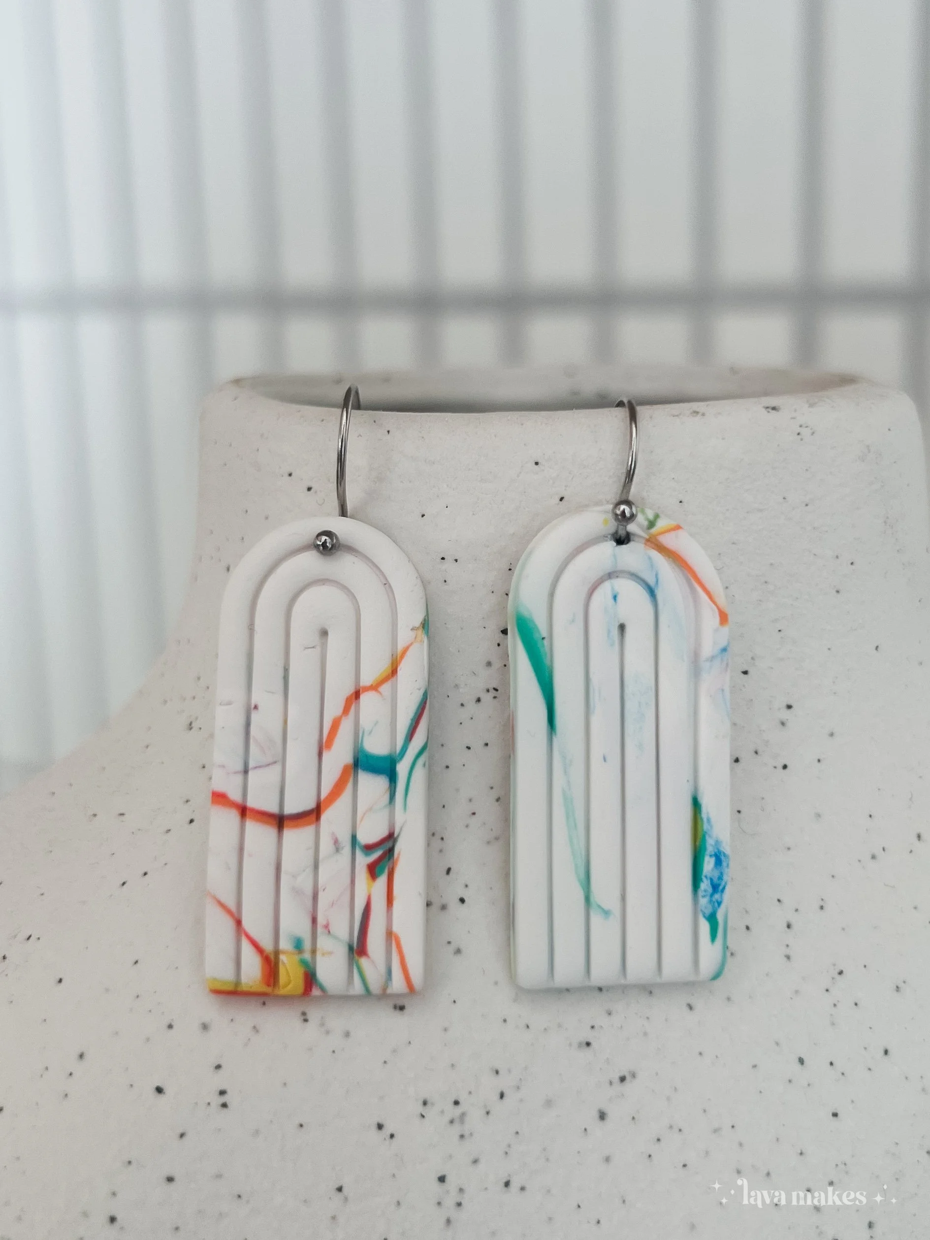 Lava-Makes-Polymer-Clay-Earrings-Long-Rainbow-Arch-Abstract-Colours-2.2.jpg