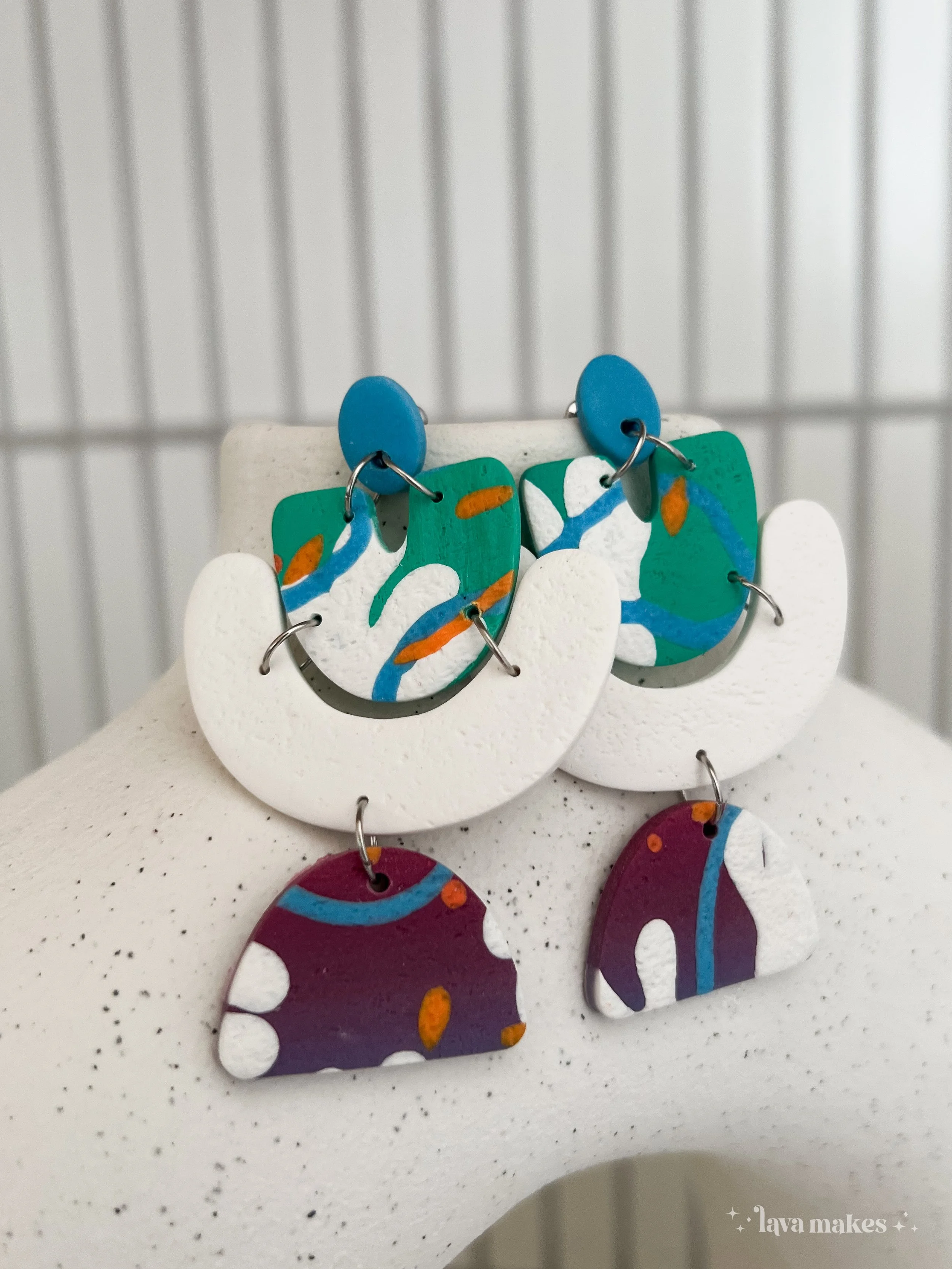 Lava-Makes-Polymer-Clay-Earrings-Large-Abstract-Arches-Statement-Dangle-2.6.jpg