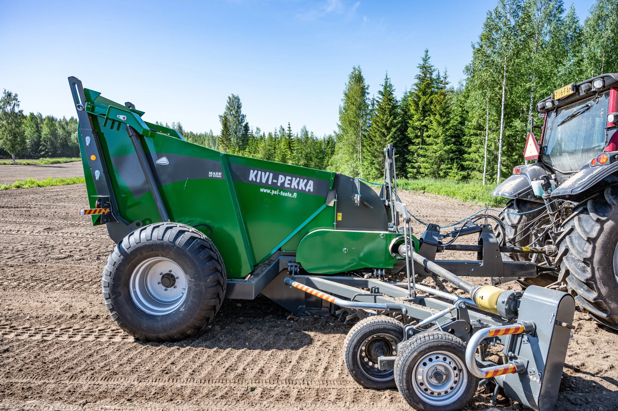 Kivi-Pekka 4 Stone Picking in paddock