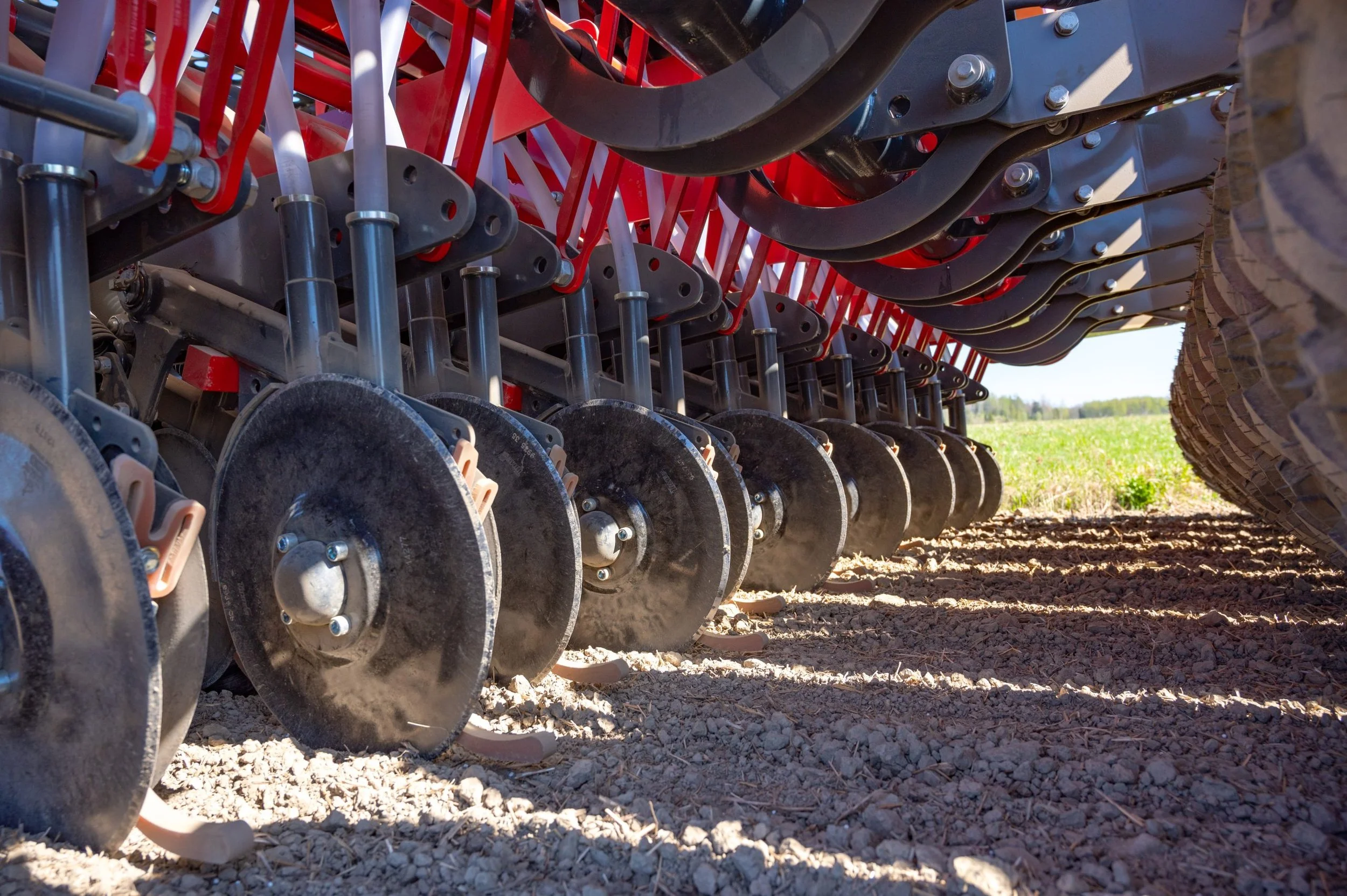 Nova Combi Disc Coulters engaged into soil