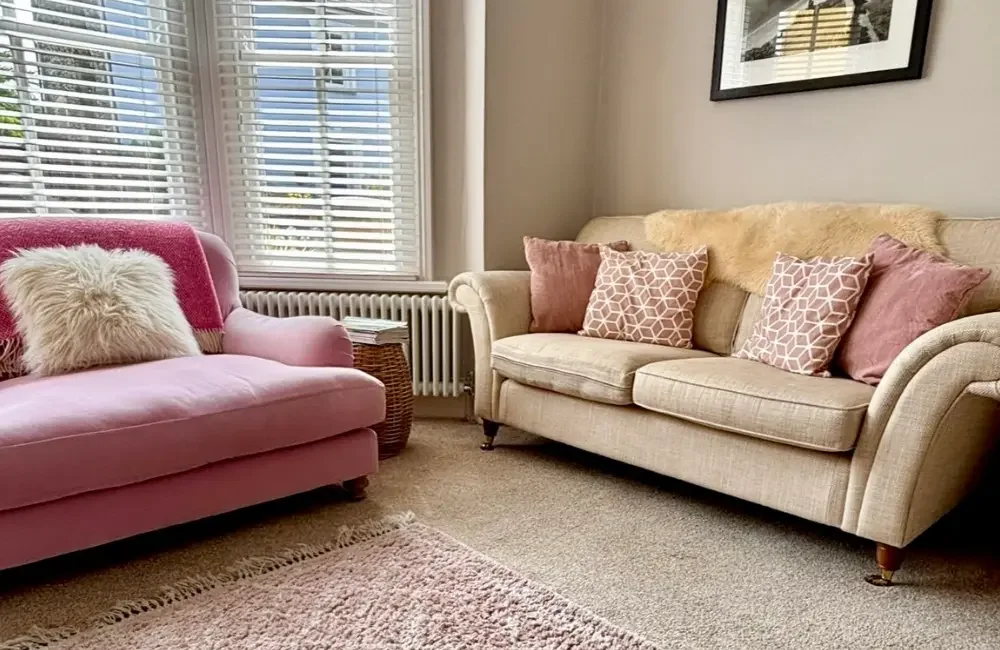 Sitting room looking towards the window