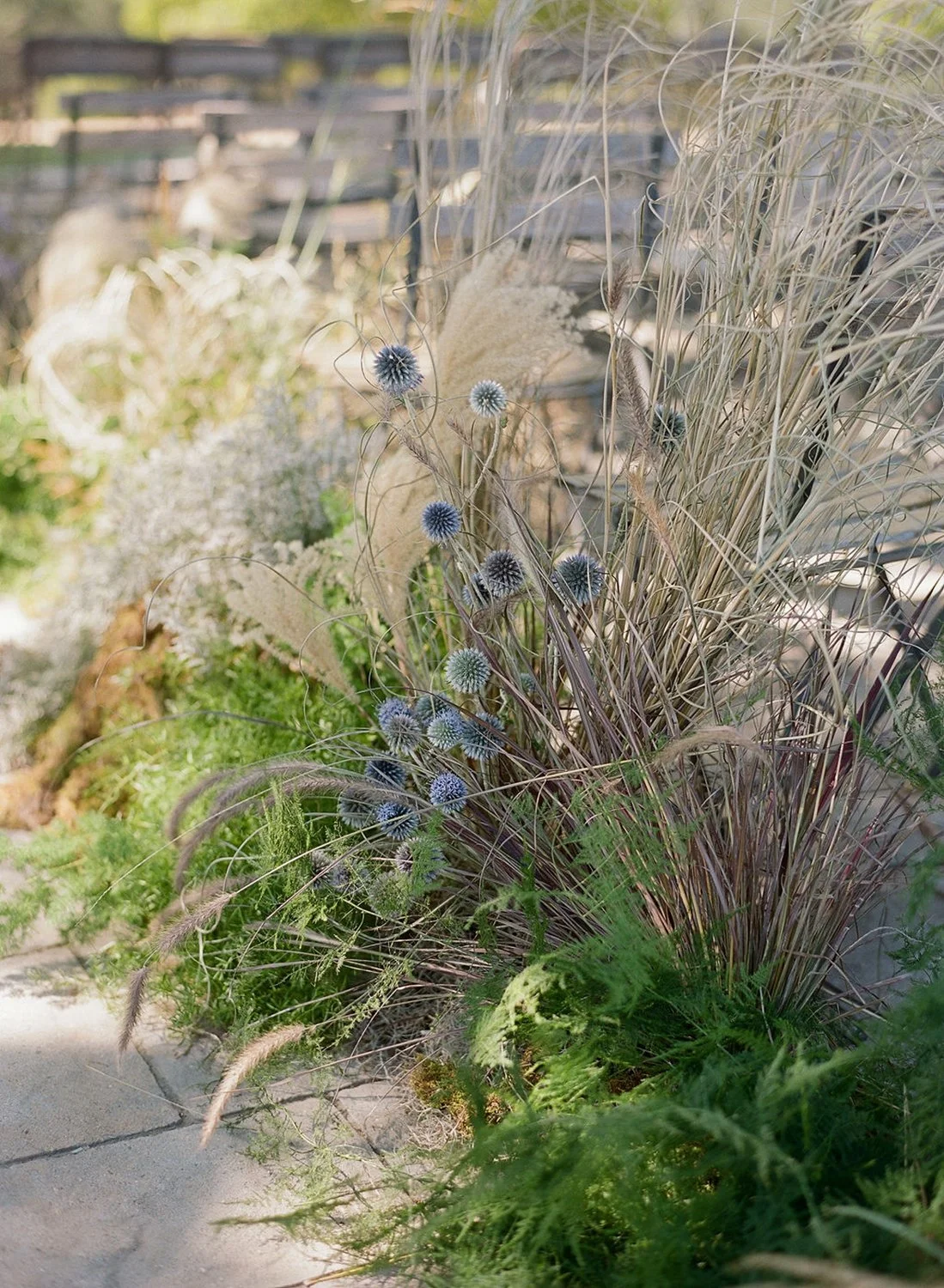 grassy-ceremony-aisle-wedding-rustic-vintage-ethereal-floral-design-florist-art-modern-eclectic-moss