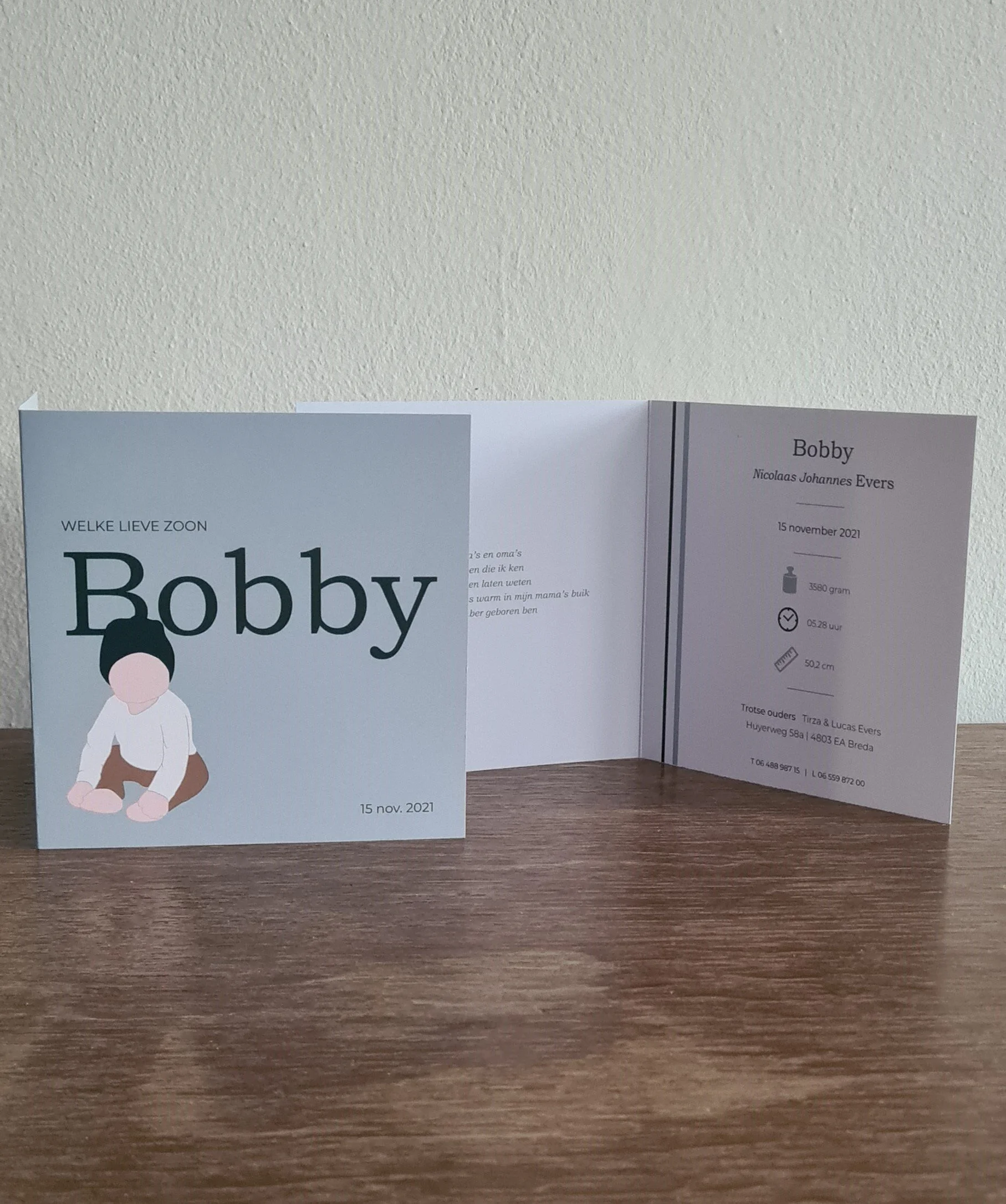 geboortekaart bobby
