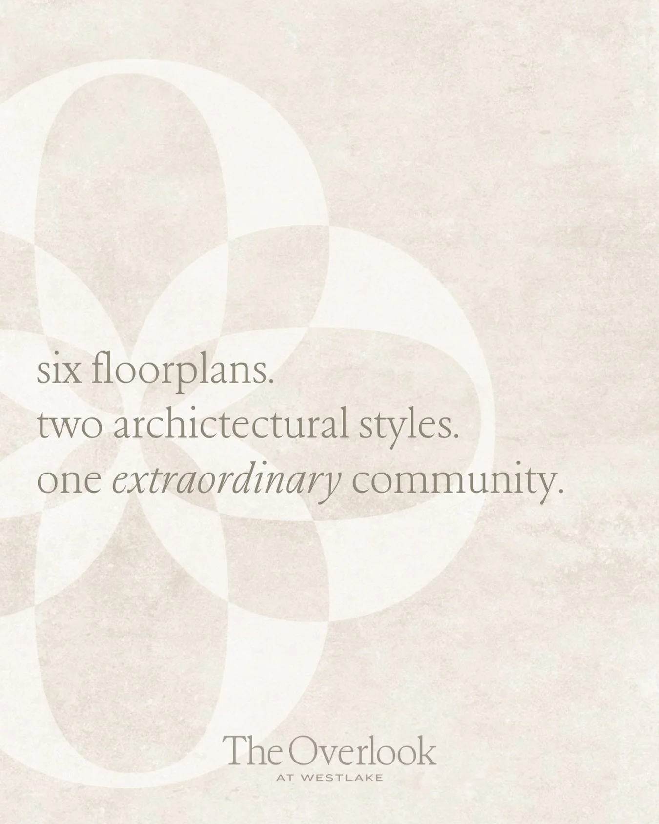 Six floorplans. Two architectural styles. Endless possibilities.

At The Overlook, you have the flexibility to choose the layout and exterior that fits your lifestyle - without compromising on design. Now is the time to secure your homesite and perso