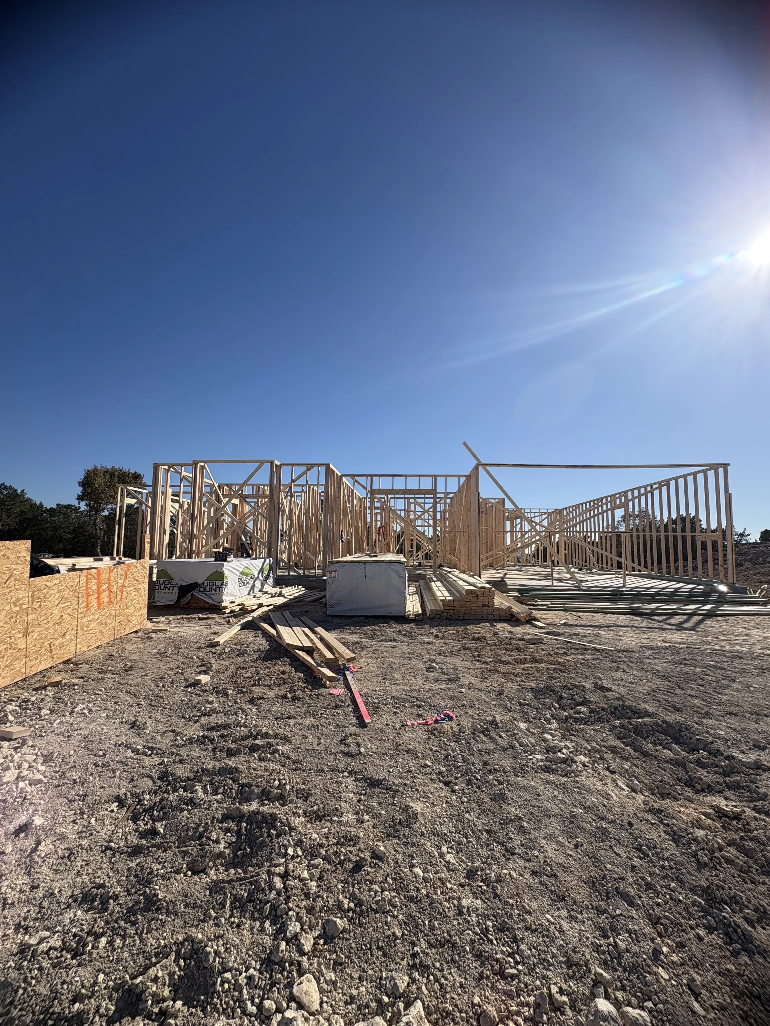      

 
    12.03.25    Framing has officially begun on our first “Eternity Terrace Inventory” home - Residence 5A. As the skeleton goes up, the incredible Lost Creek Canyon views are already shaping the future for this home.  
 



















