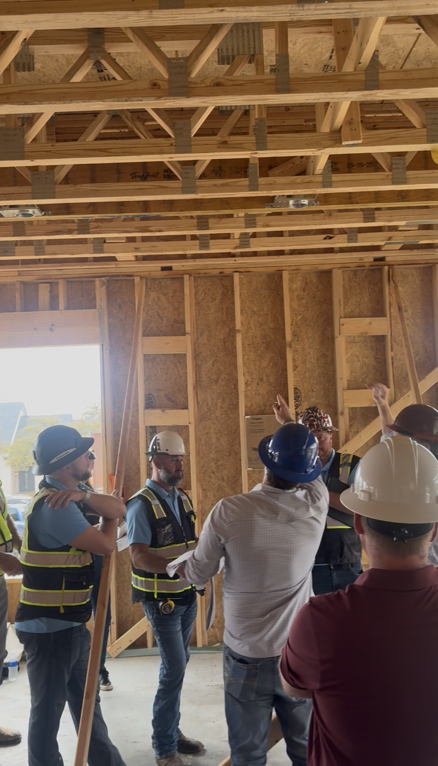      

 
    11.21.25    Today, we completed our official “frame walk”, bringing together Butter Lutz, DTJ Architects, construction, HVAC, low-voltage, and electrical teams for a full onsite walkthrough to ensure every detail is perfectly placed befo