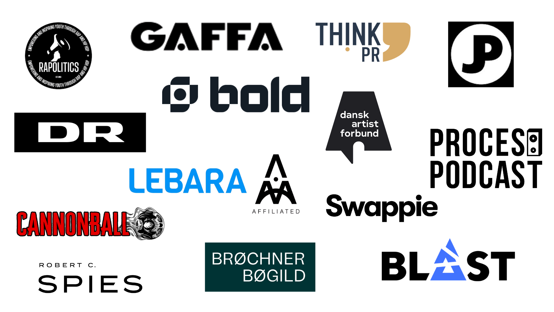 Brands Cillian Steen Murphy og Kreativt Intellekt har arbejdet med: DR, Bold, Gaffa, Dansk Artist Forbund, BLAST, Proces Podcast, Affiliated, Rapolitics, Think PR, Just Play, Cannonball Festival, BrøchnerBøgild, Swappie, Lebara, Robert C. Spies