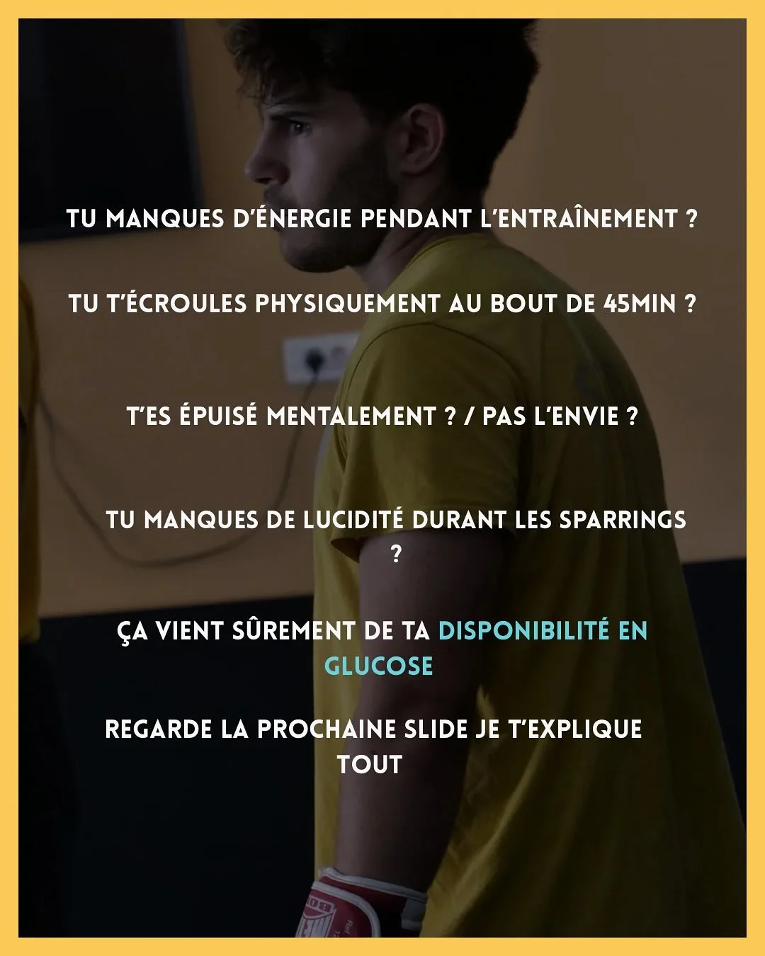 On sous-estime l&rsquo;importance d&rsquo;avoir des r&eacute;serves de glucose optimales. &Eacute;tant la premi&egrave;re source d&rsquo;&eacute;nergie utilis&eacute;e par le corps, il est primordial de commencer l&rsquo;entra&icirc;nement avec des s