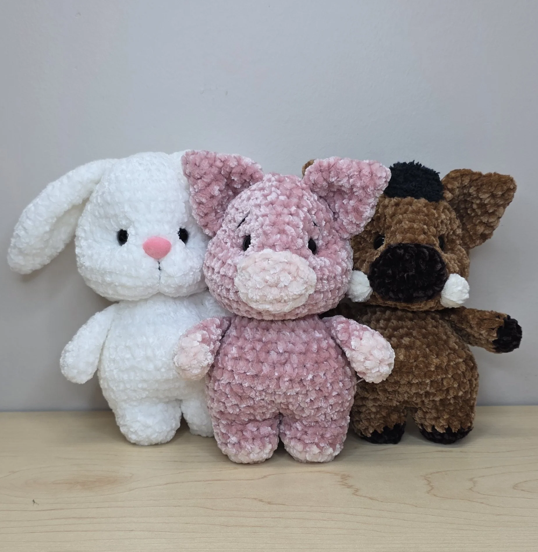 Patron 3 en 1 (cochon, sanglier, lapin)