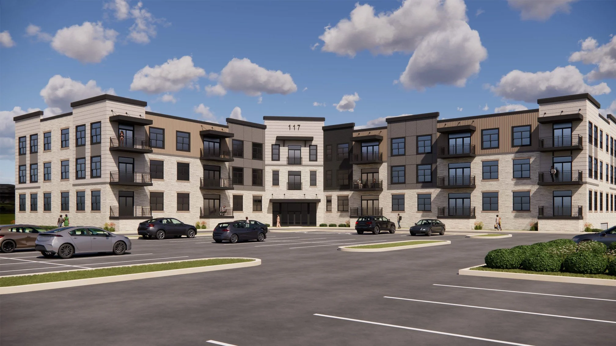 Apartment Complex - Exterior Perspective