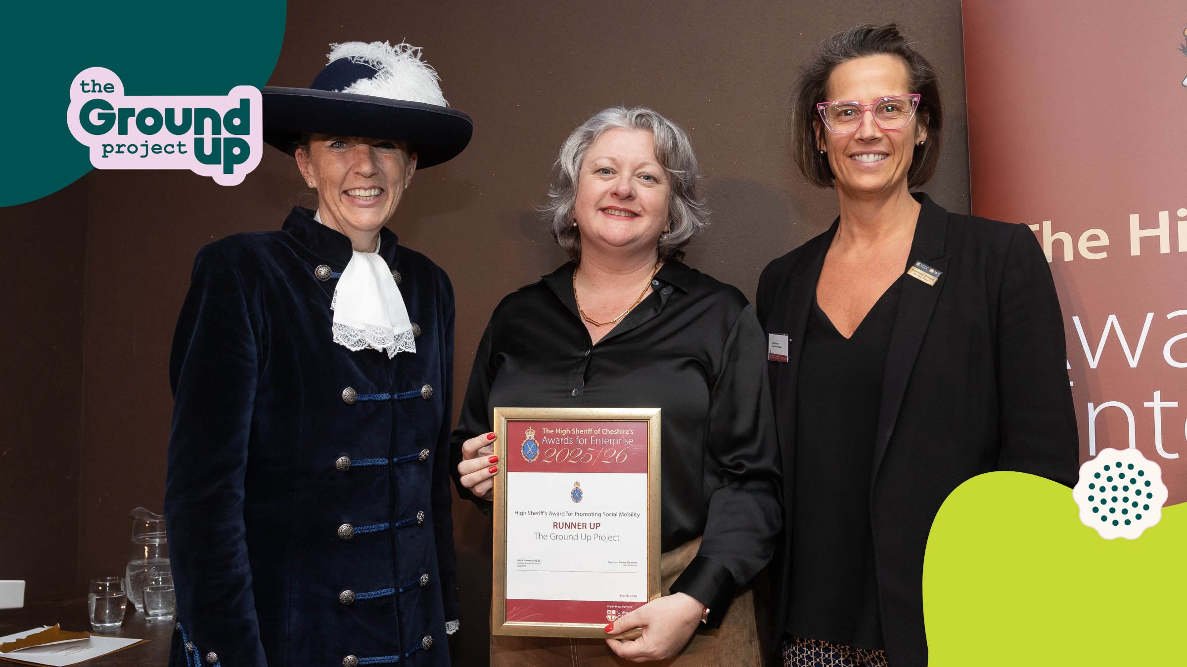 The Ground Up Project Named Runner-Up at High Sheriff of Cheshire Awards 2026