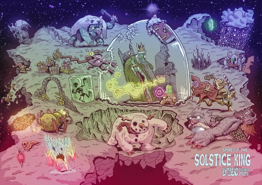 December2025 Limited Edition map A3 print