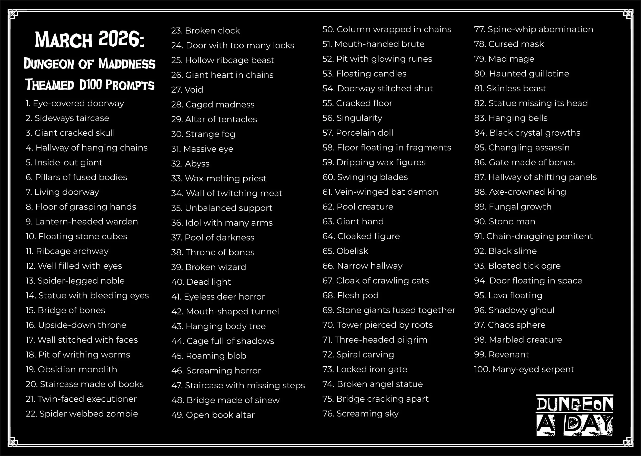 March2026 prompt list