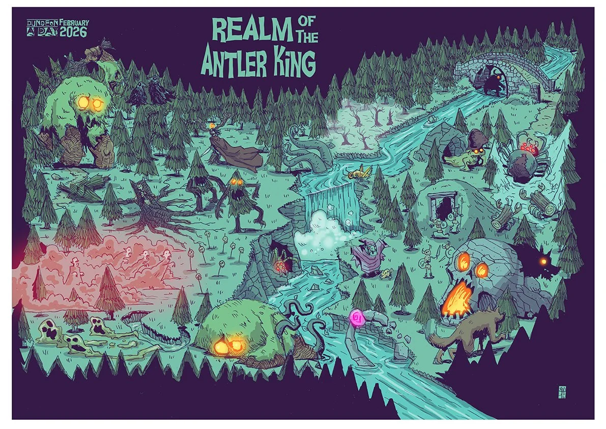 February 2026 Limited Edition map A3 print