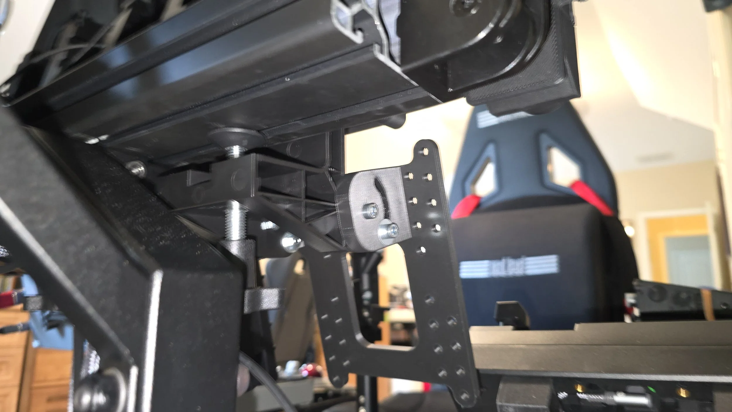NYTRacing Left-Side VESA Mount (Offset for WinWing MFD1 Mount) Rear View