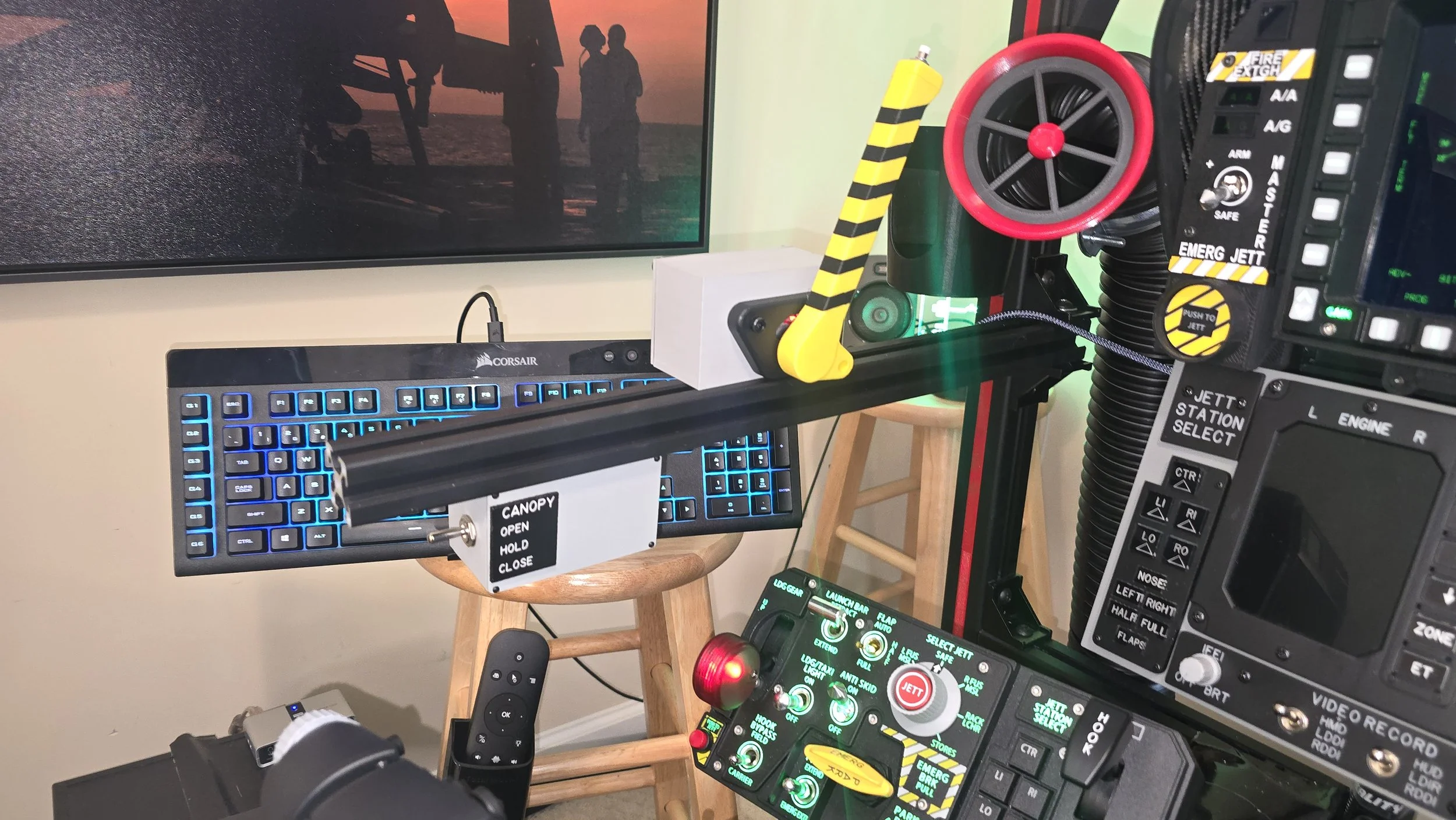 New Canopy Open/Close and Emerg Canopy Release Bar Switch Panels from SBFlight on Etsy