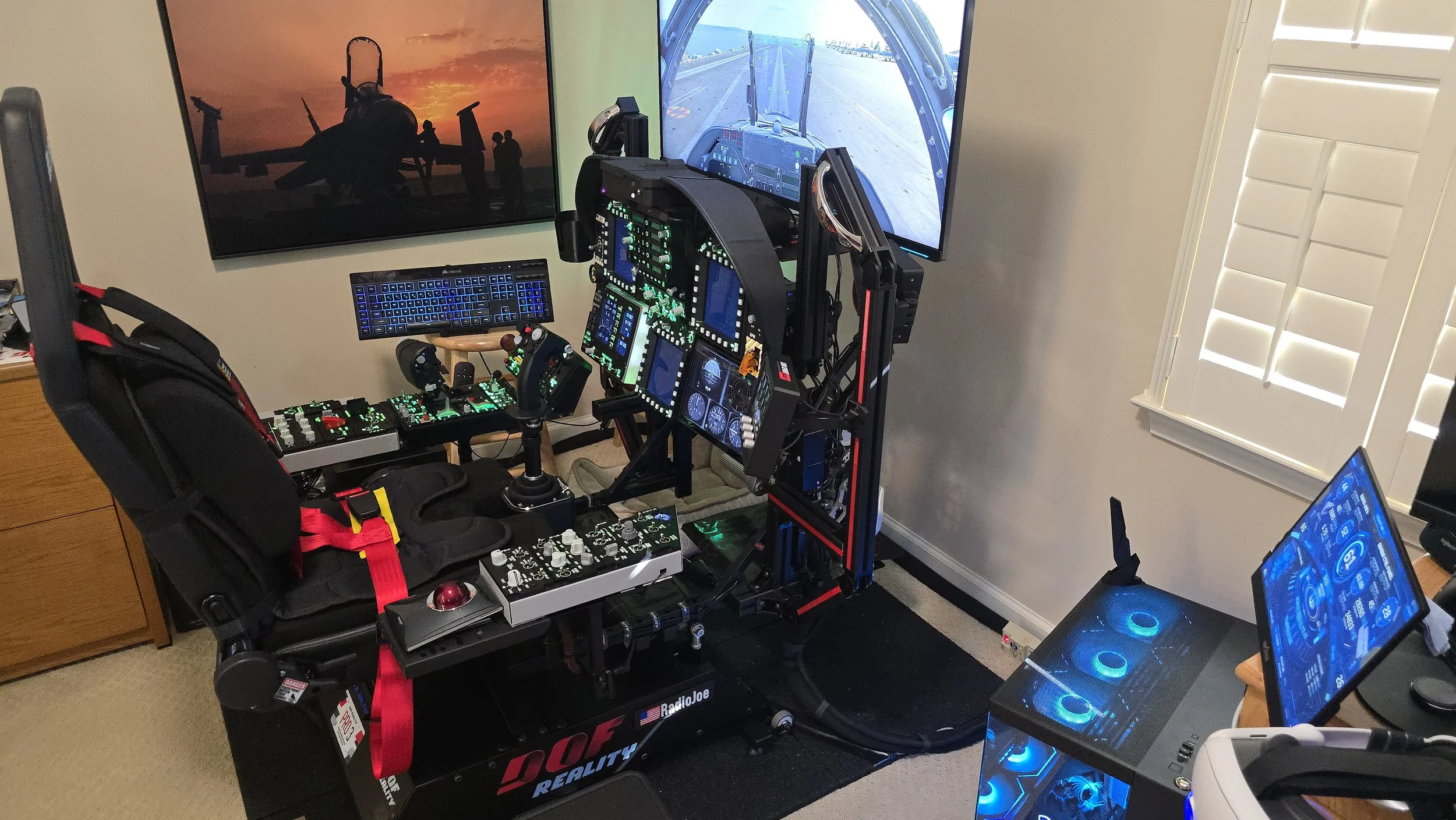 Wide Right Side View of VidCom-AI Sim-Rig (Portrait)
