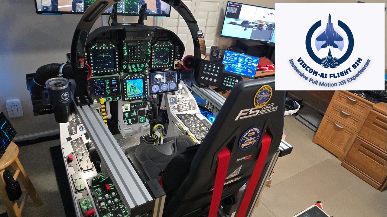 Left-Rear Wide View of VidCom-AI V5.0 Cockpit