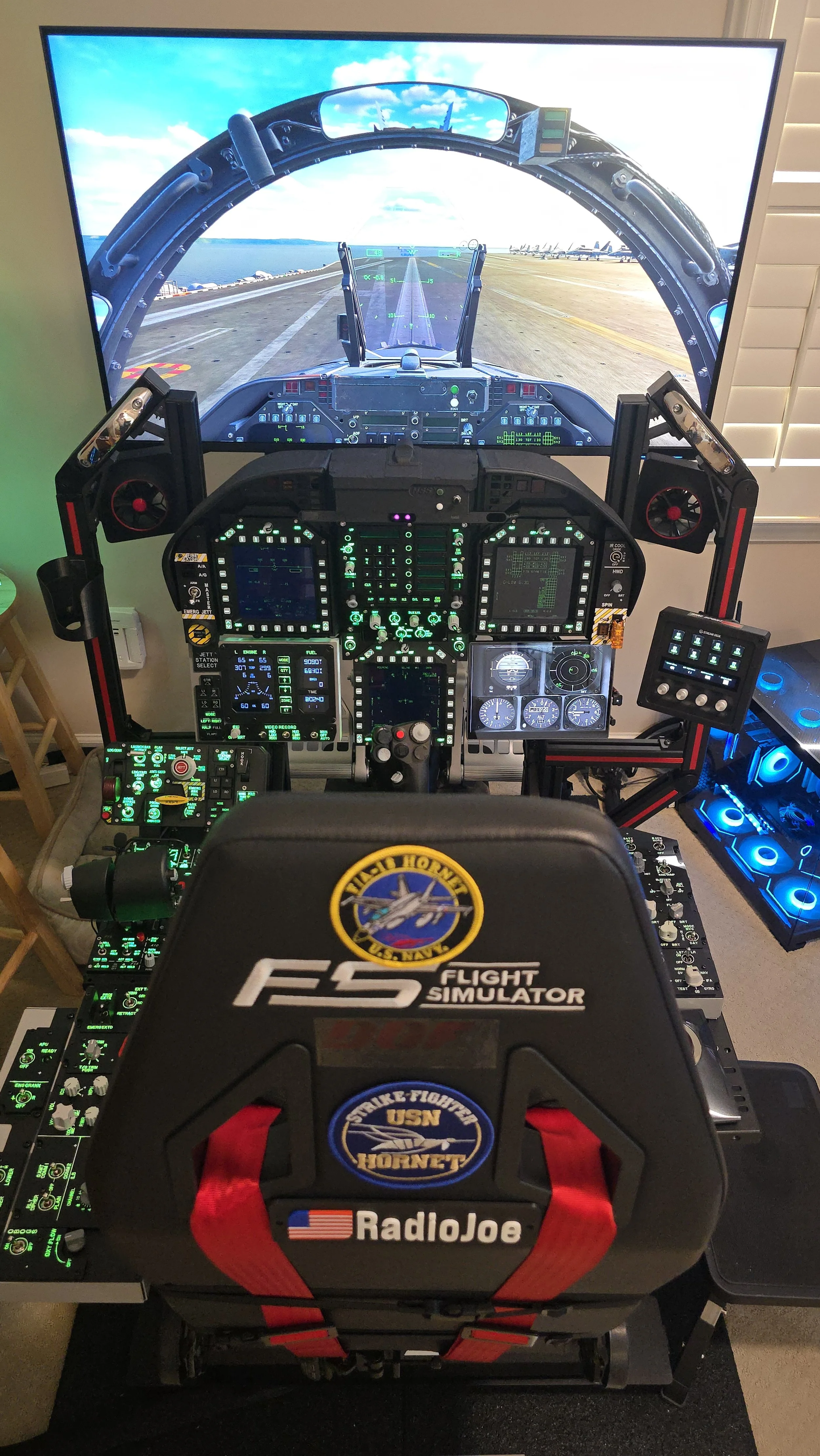 Rear View of VidCom-AI Sim-Rig (Portrait)