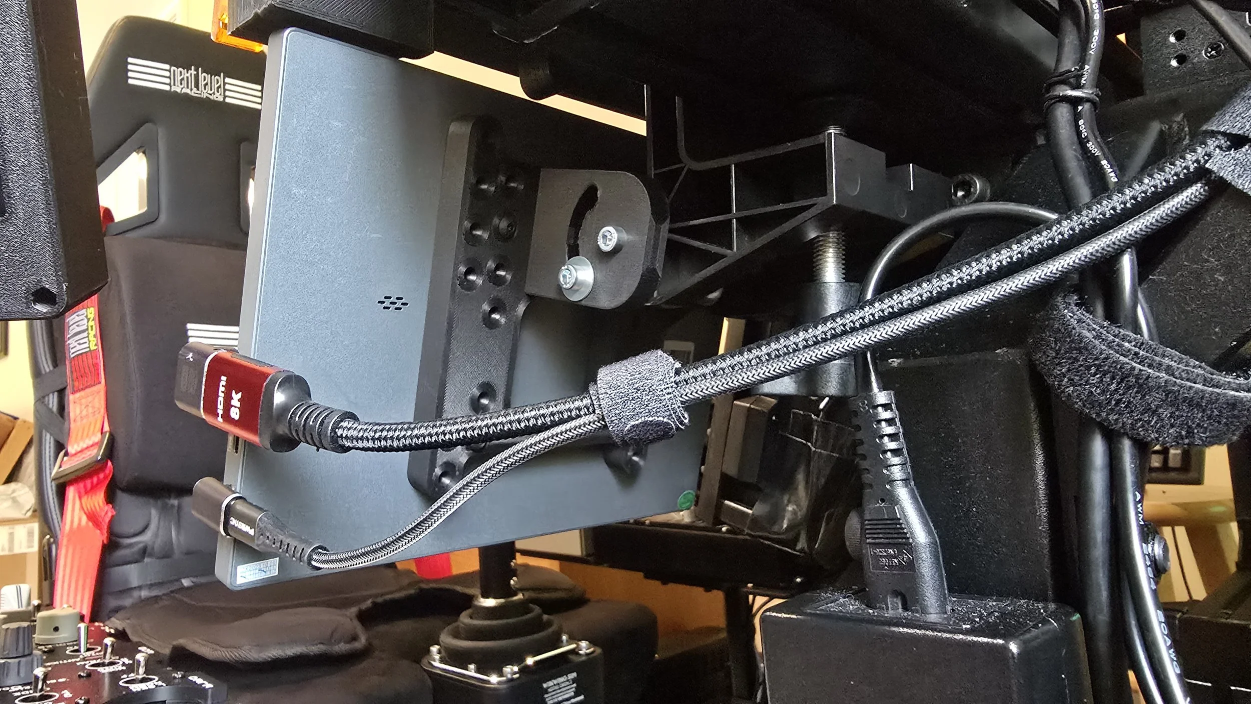 Lower Right Rear Steam Gauge Mount (NYTRacing custom Offset Mount)