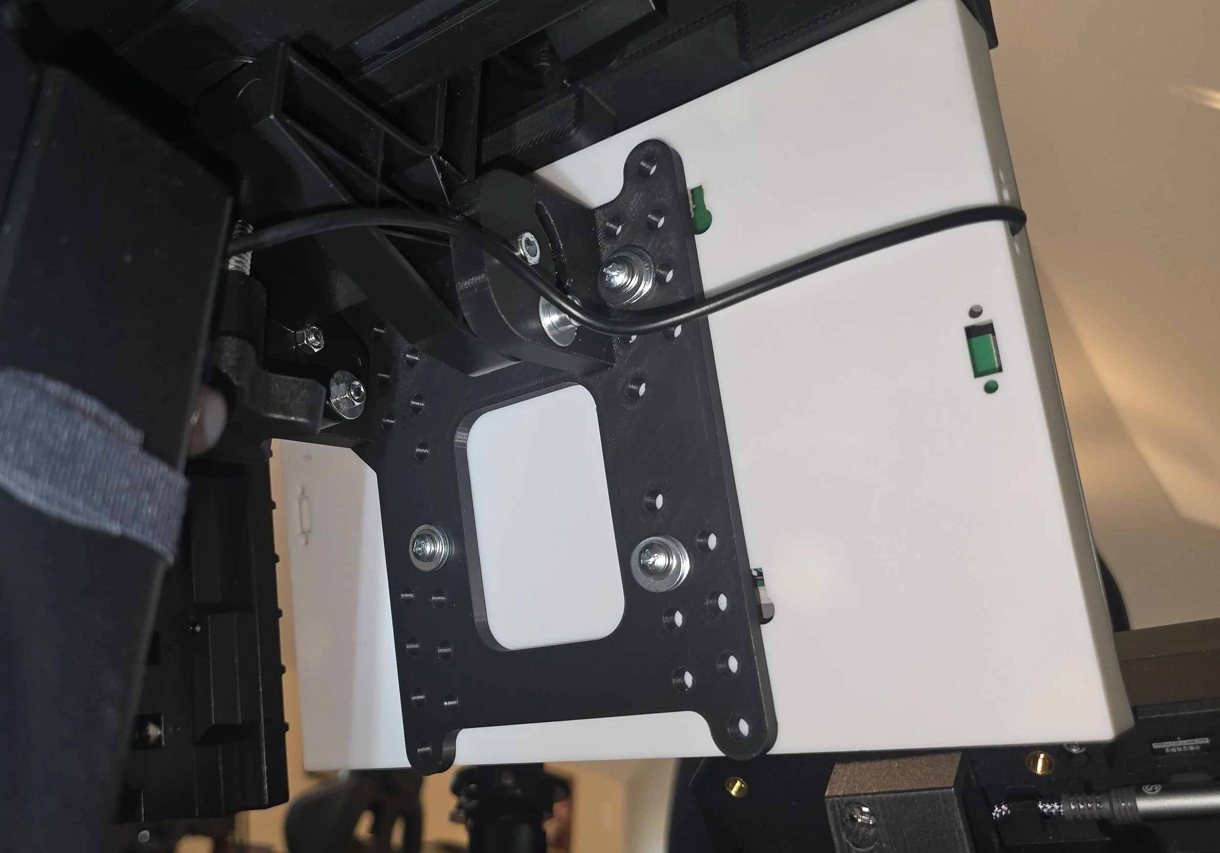 Lower Left IFEI Panel (from TekCreations) Custom Mount (from NYTRacing) Rear View