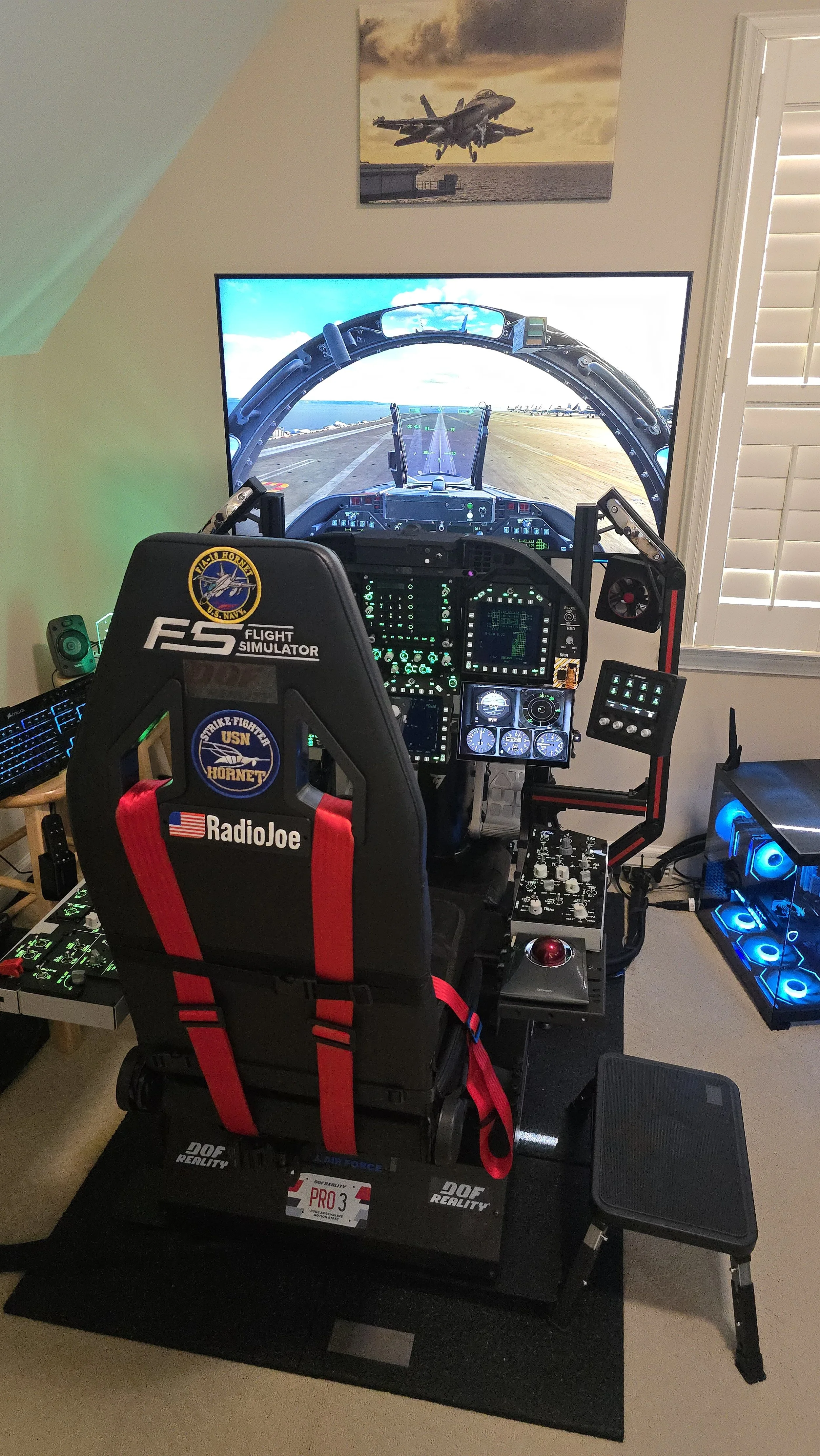Right Rear View of VidCom-AI Sim-Rig (Portrait)