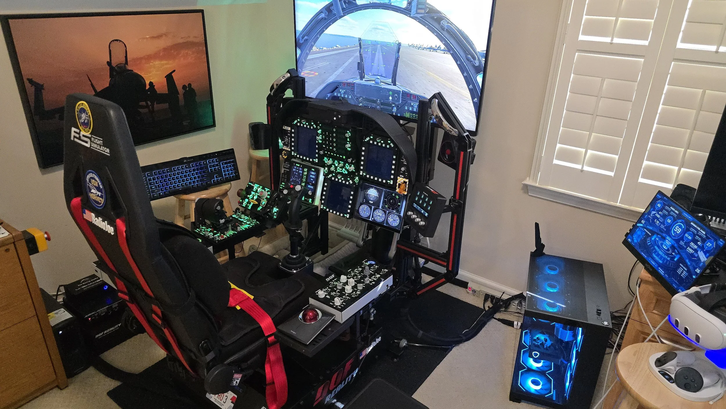 Right Back-Side View of VidCom-AI Sim-Rig (Portrait)