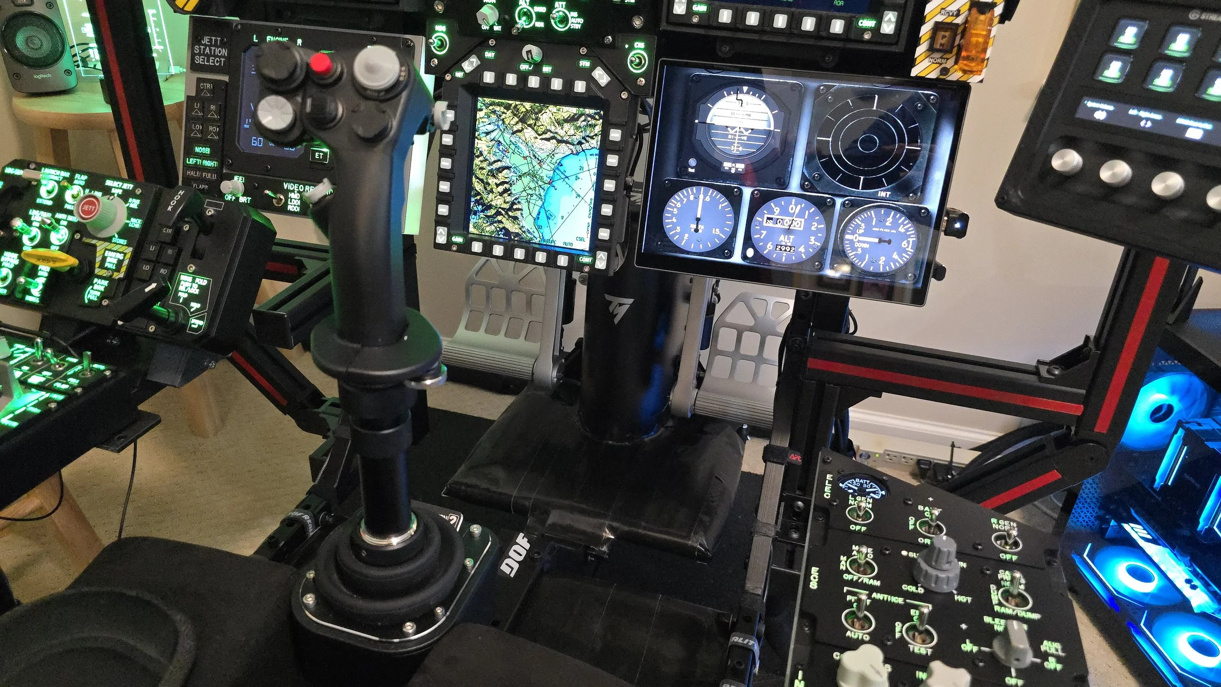 Lower Right Backup Steam Gauge Panel (using Helios)