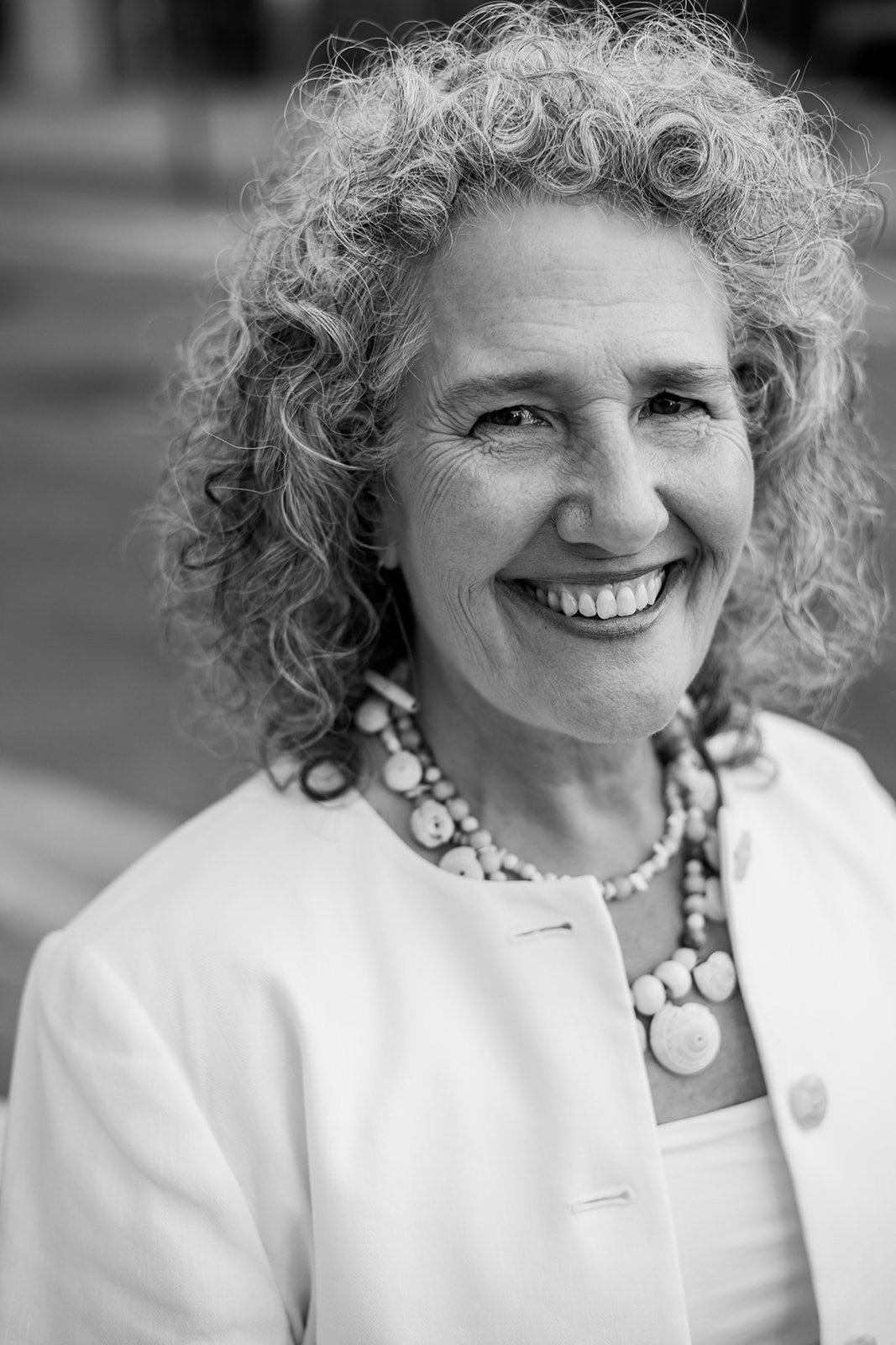 Black and white photo of Austin's best executive coach, Ellen Lindsey.