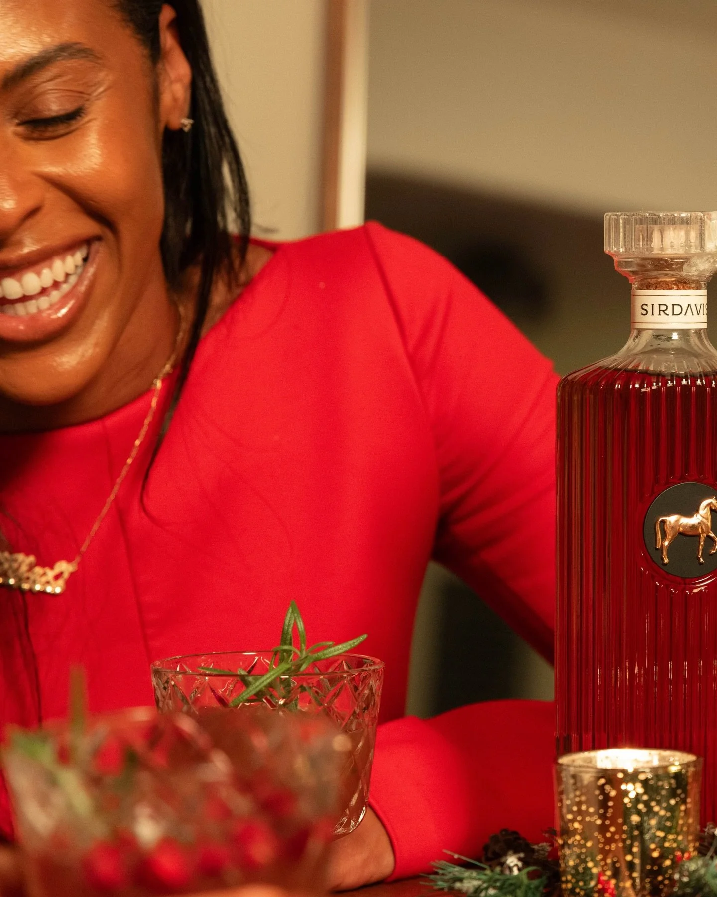 Alex serving looks and @sirdavis ✨🥃❤️