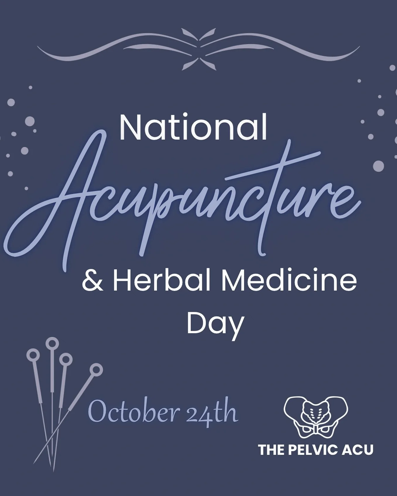 Happy National Acupuncture and Herbal Medicine Day! 🌿

At The Pelvic Acu, we celebrate the time-honored wisdom of Chinese medicine and its incredible ability to support pelvic health, hormones, fertility, and whole-body balance.

Here&rsquo;s to anc