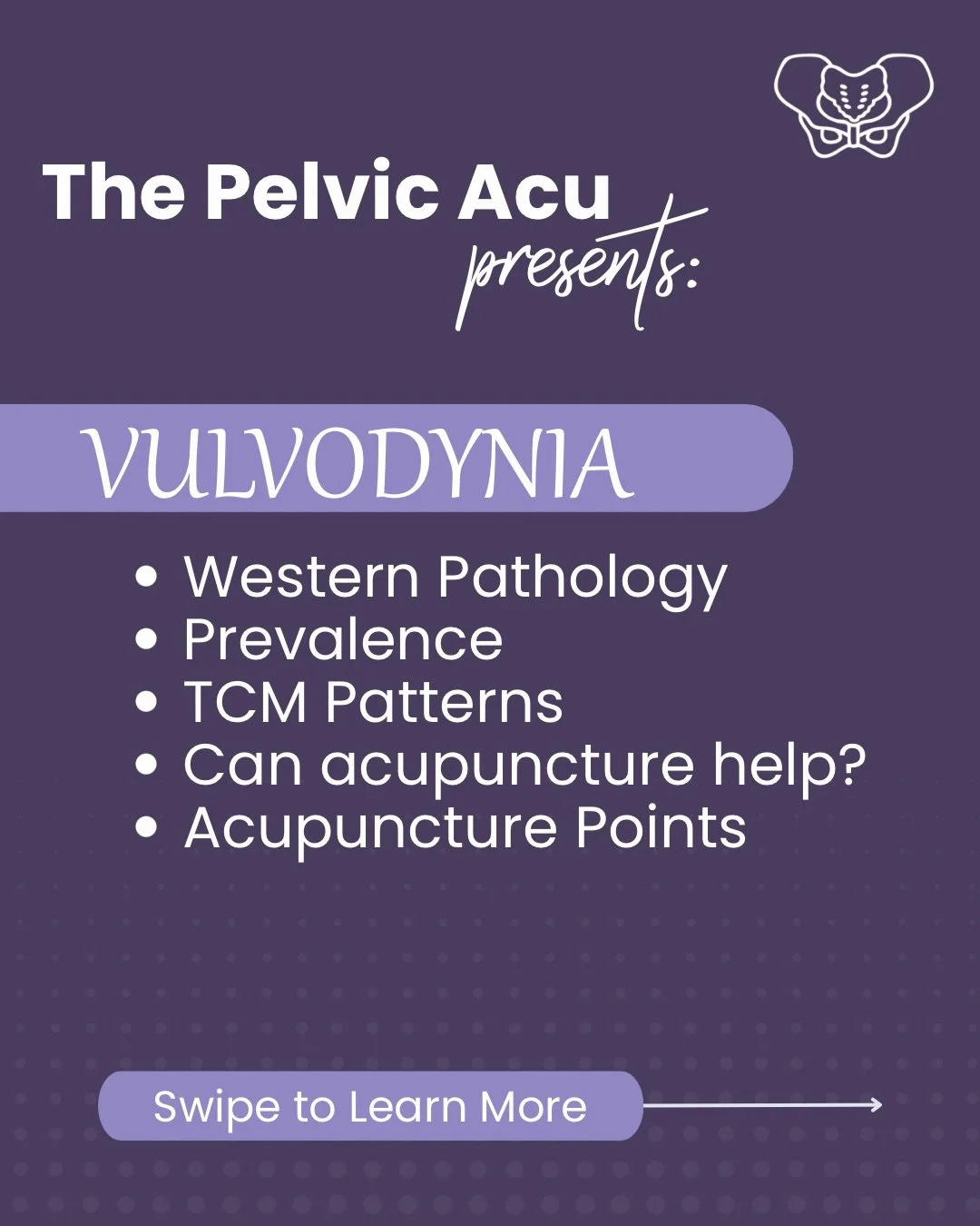 Vulvodynia: when vulvar pain has no clear cause &mdash; but deserves real care.

Swipe ➡️ to learn how Western medicine + TCM approach vulvodynia and where acupuncture fits into evidence-informed pelvic care.

🔹 Prevalence: ~7&ndash;10% of people
🔹
