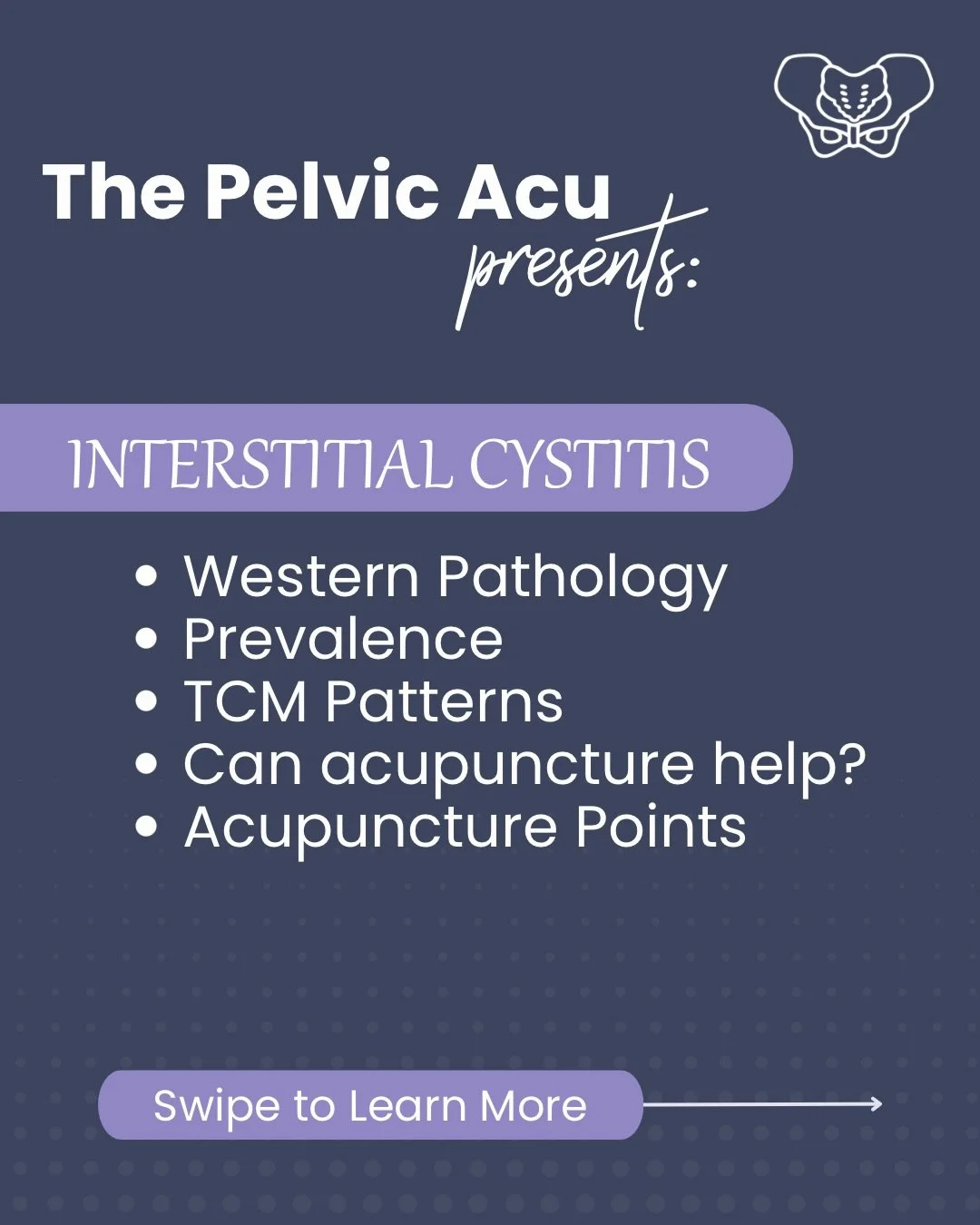 Interstitial Cystitis is more than &ldquo;bladder pain.&rdquo;
It&rsquo;s a complex pelvic condition involving the nervous system, circulation, musculature, and organ function.

Research continues to support acupuncture&mdash;both manual and electroa