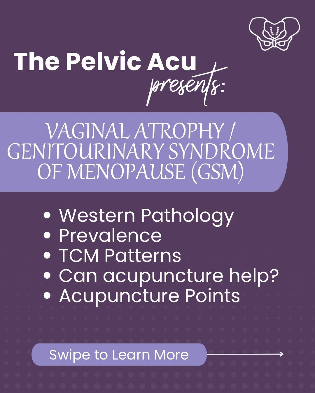 Vaginal dryness, pain with intercourse, urinary urgency, recurrent UTIs&mdash;these symptoms are common, but they are not something you have to silently live with.

✨ Genitourinary Syndrome of Menopause (GSM) affects an estimated 40&ndash;75% of meno